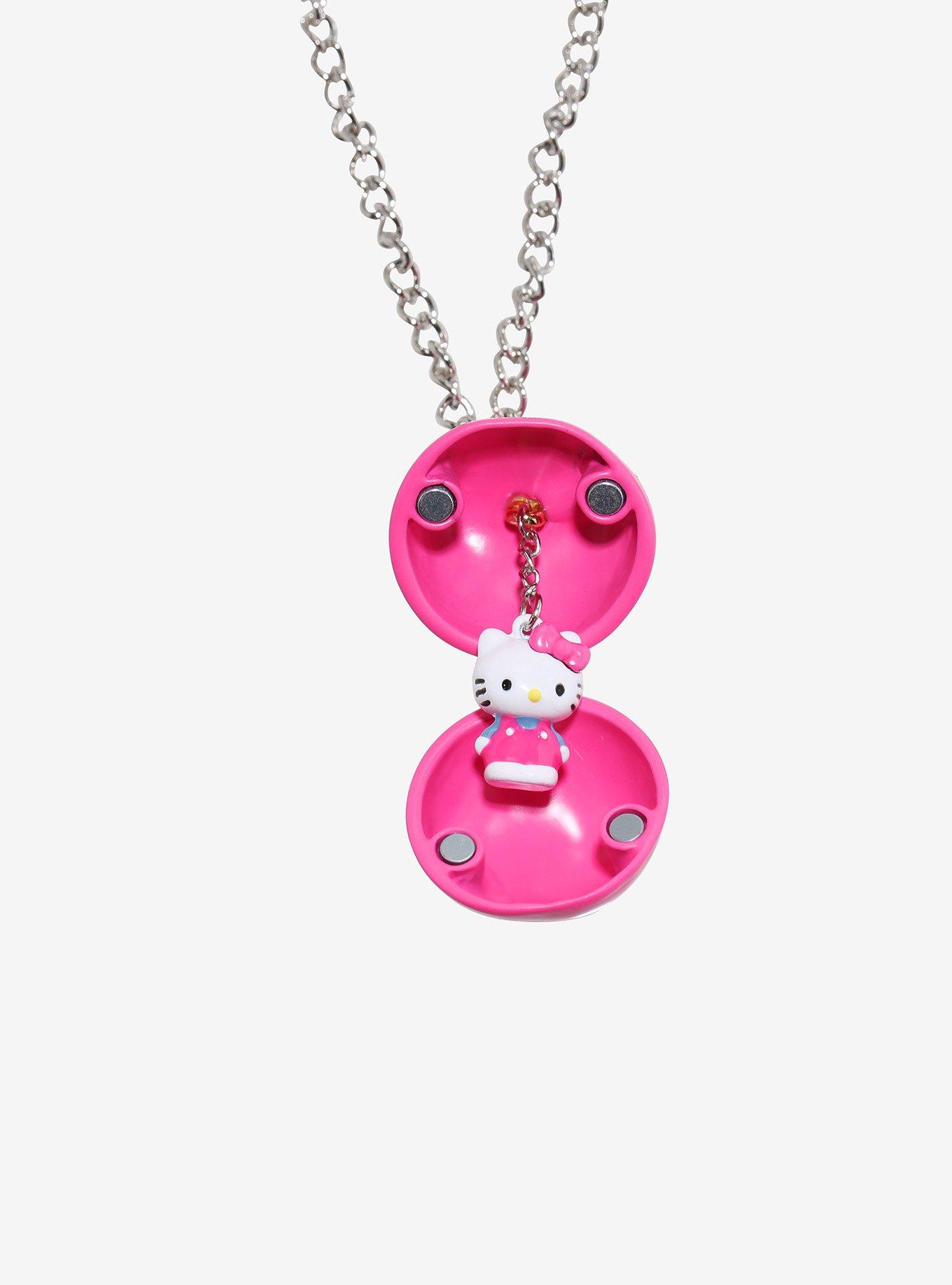 Hello Kitty Apple Locket Necklace, , alternate