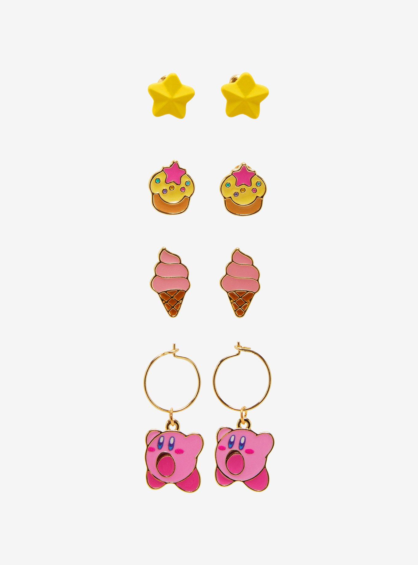 Kirby Snack Stud & Mini Hoop Earrings, , alternate