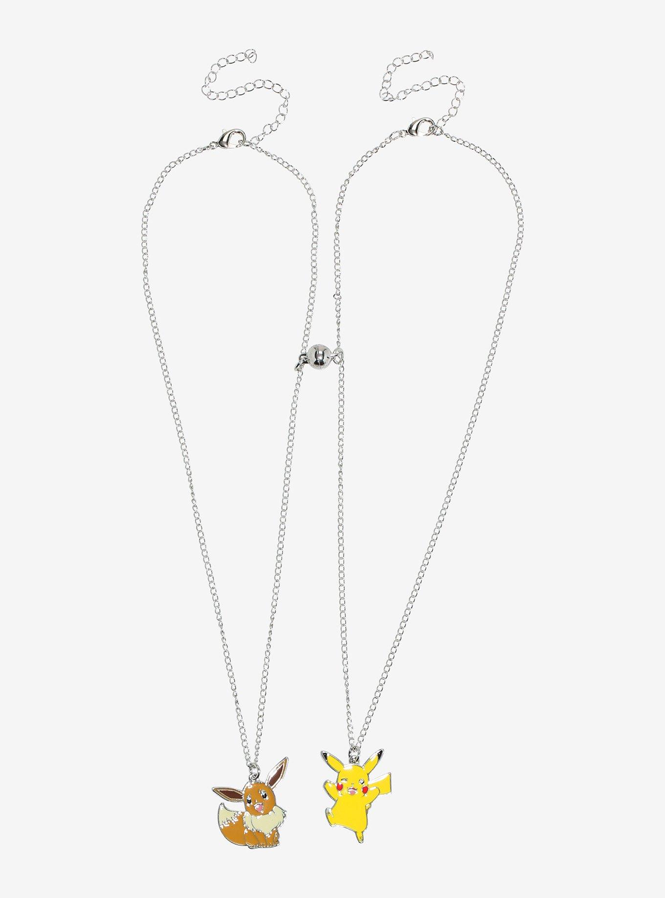 Pokemon Pikachu & Eevee Magnet Best Friend Necklace Set, , hi-res