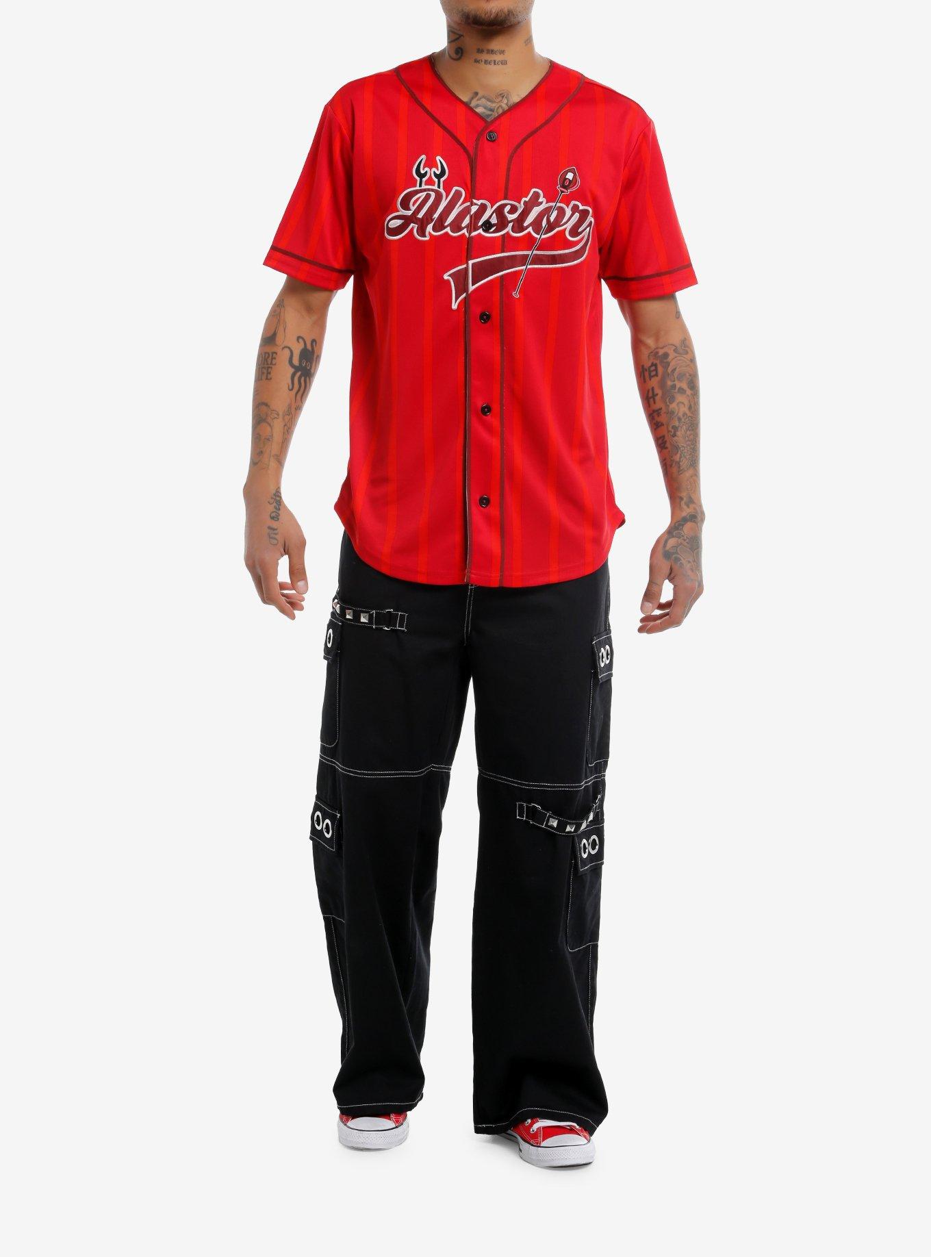 Hazbin Hotel Alastor Baseball Jersey, RED, alternate