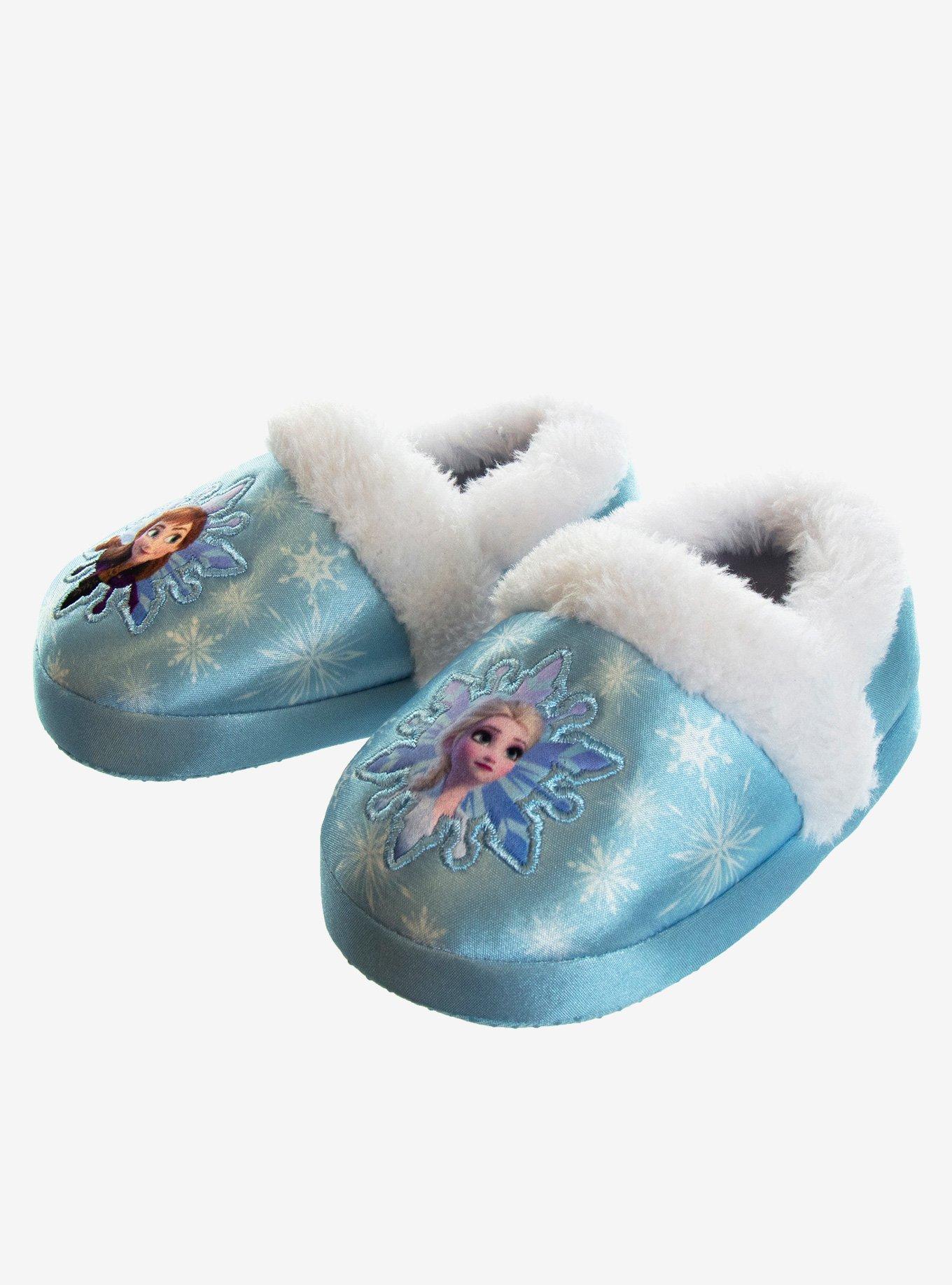 Disney Frozen Anna & Elsa Dual Sizes Youth Slippers, , hi-res