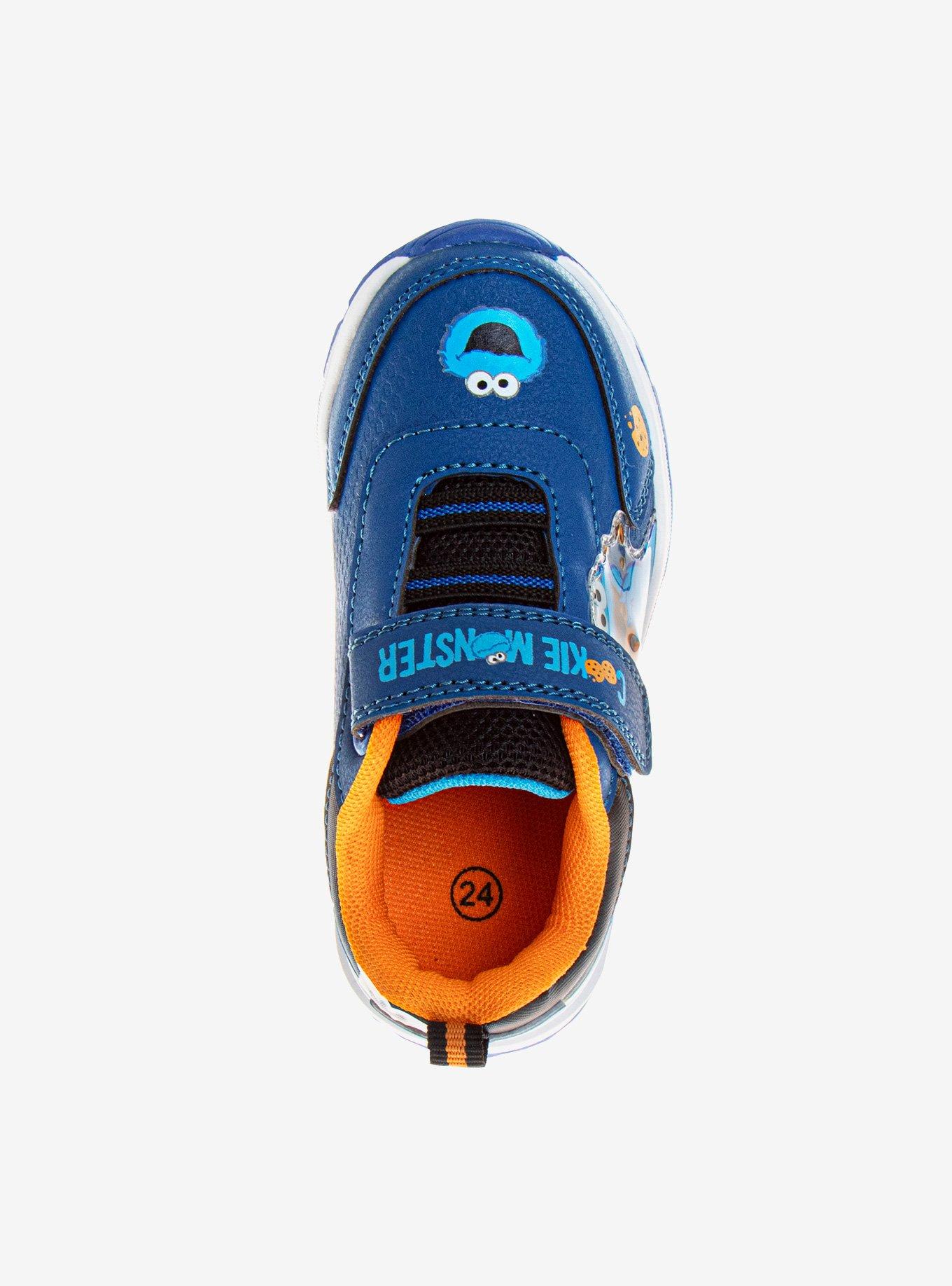 Sesame Street Youth Cookie Monster Youth Sneaker, BLUE, alternate