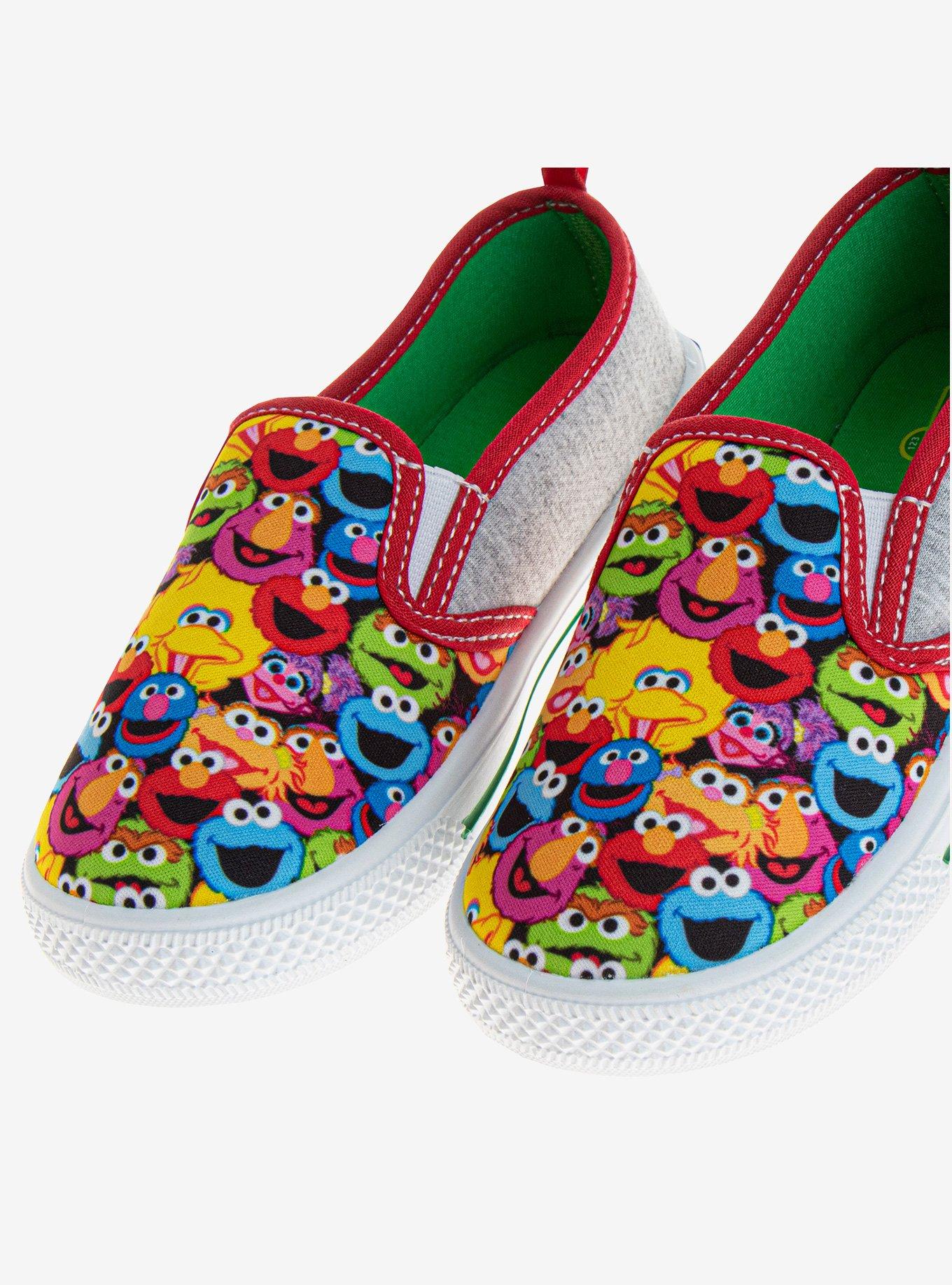 Sesame Street All Your Friends Canvas Youth Sneakers, MULTI, alternate