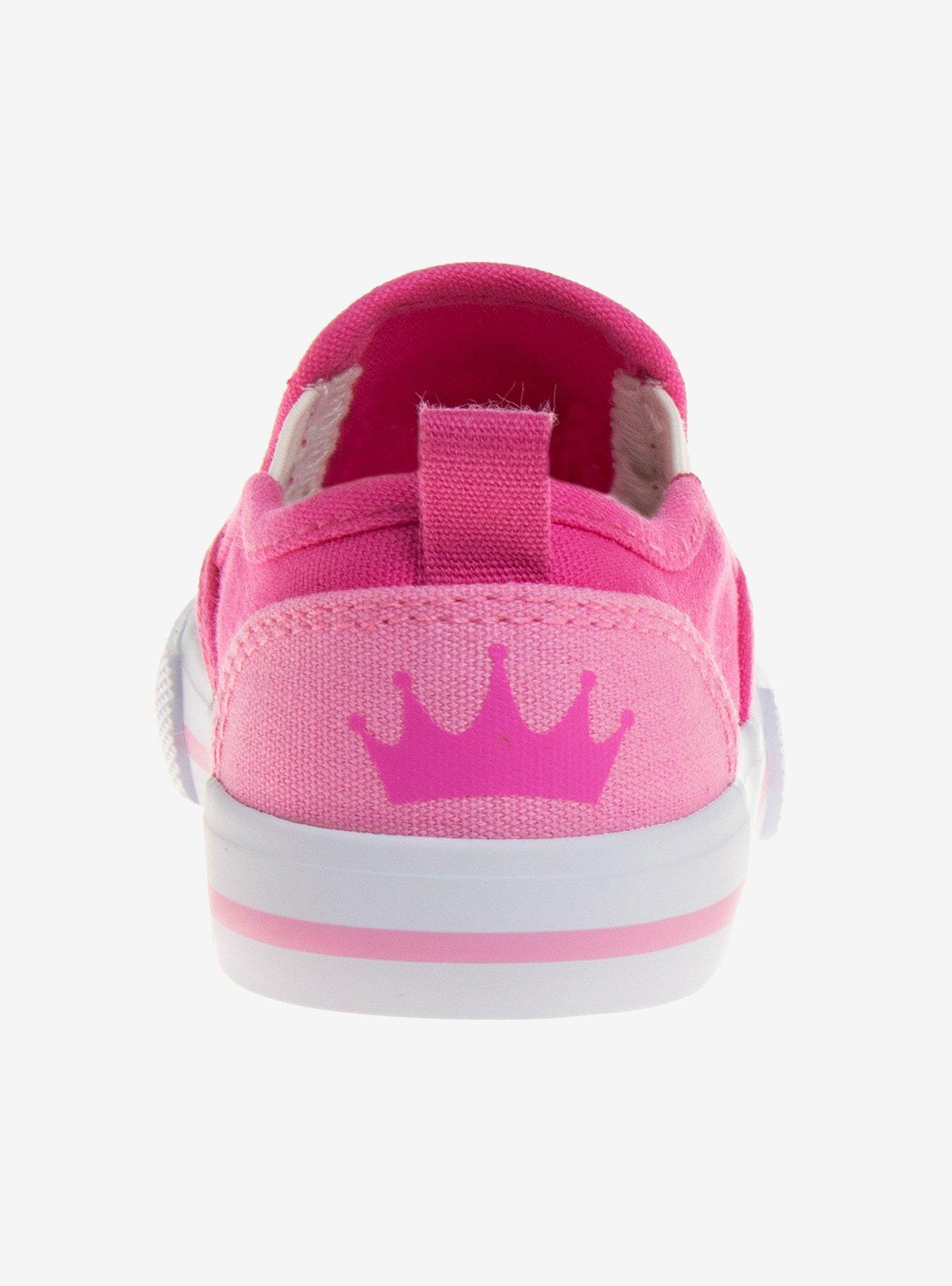 Disney Princesses Slip On Canvas Toddler Sneakers, PINK, alternate