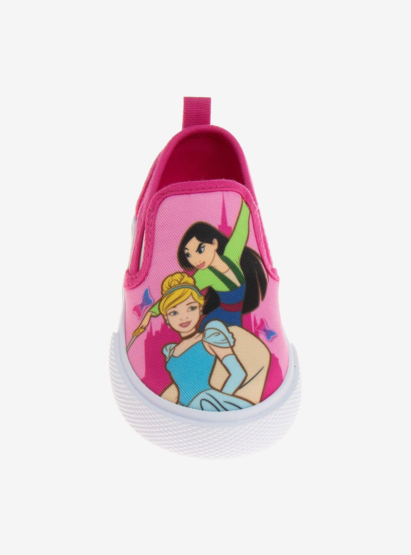 Disney Princesses Slip On Canvas Toddler Sneakers, PINK, alternate