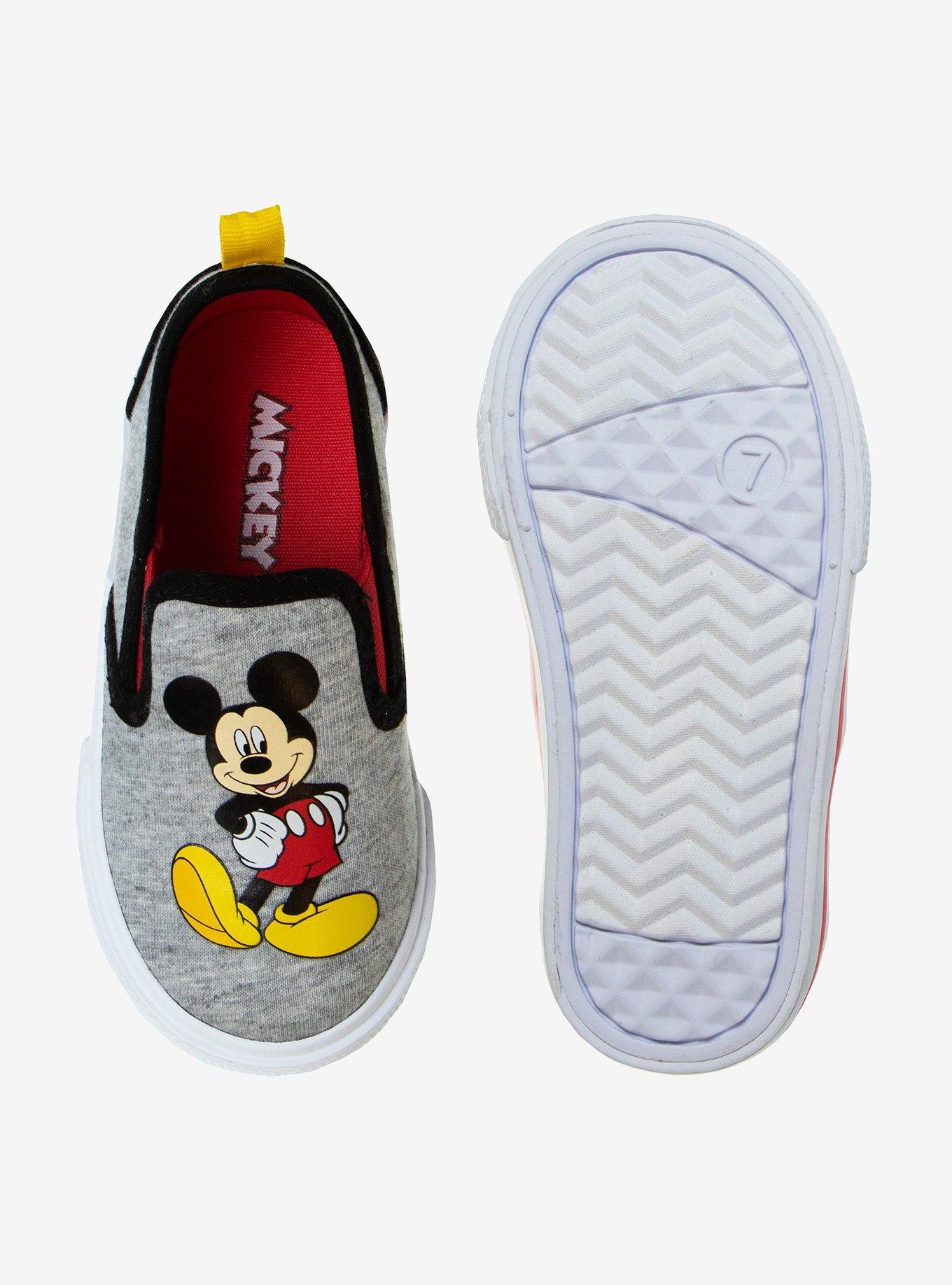 Disney Mickey Mouse Slip On Canvas Toddler Sneakers, GREY, alternate