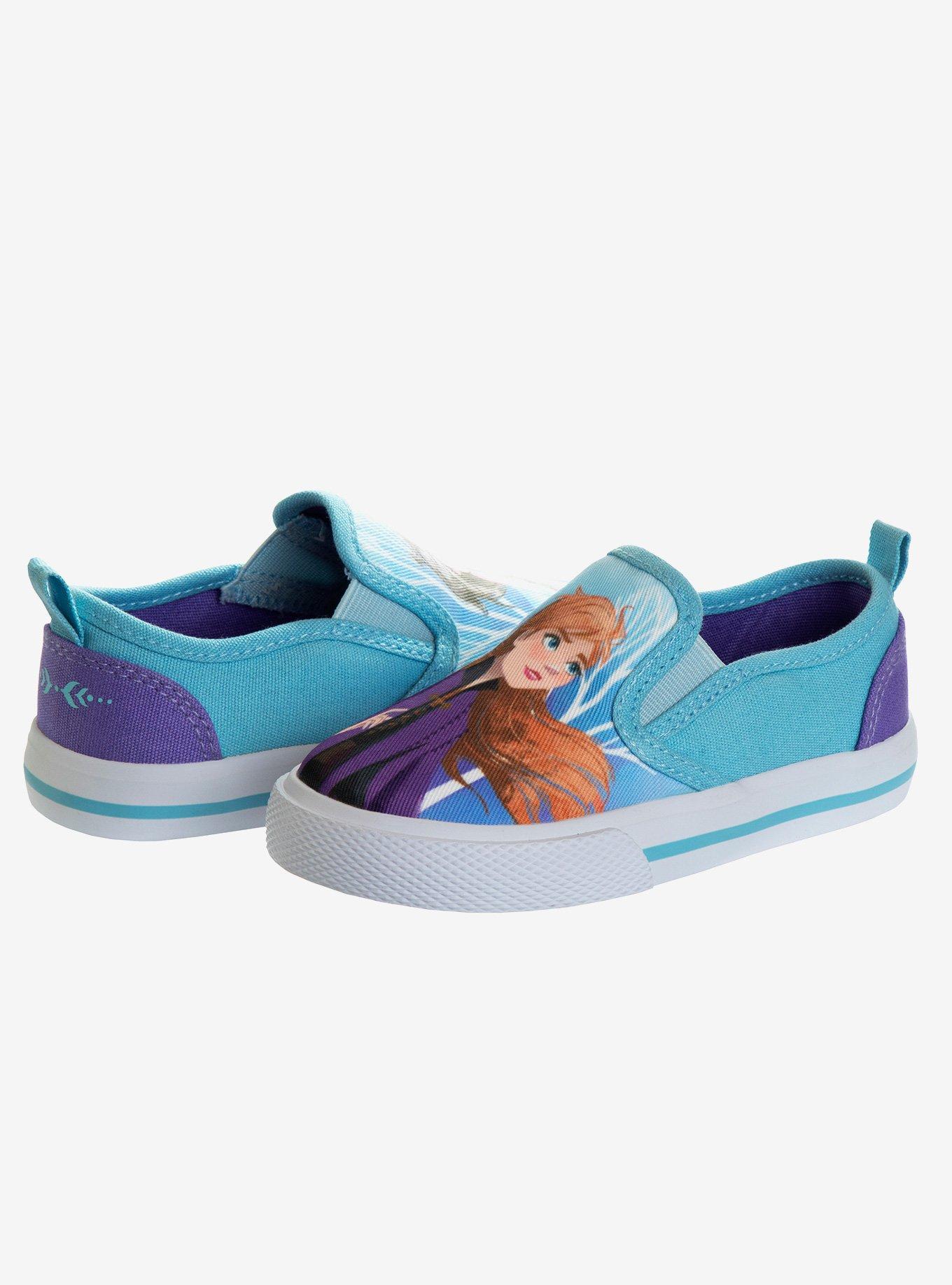 Disney Frozen Slip On Canvas Toddler Sneakers, BLUE, alternate