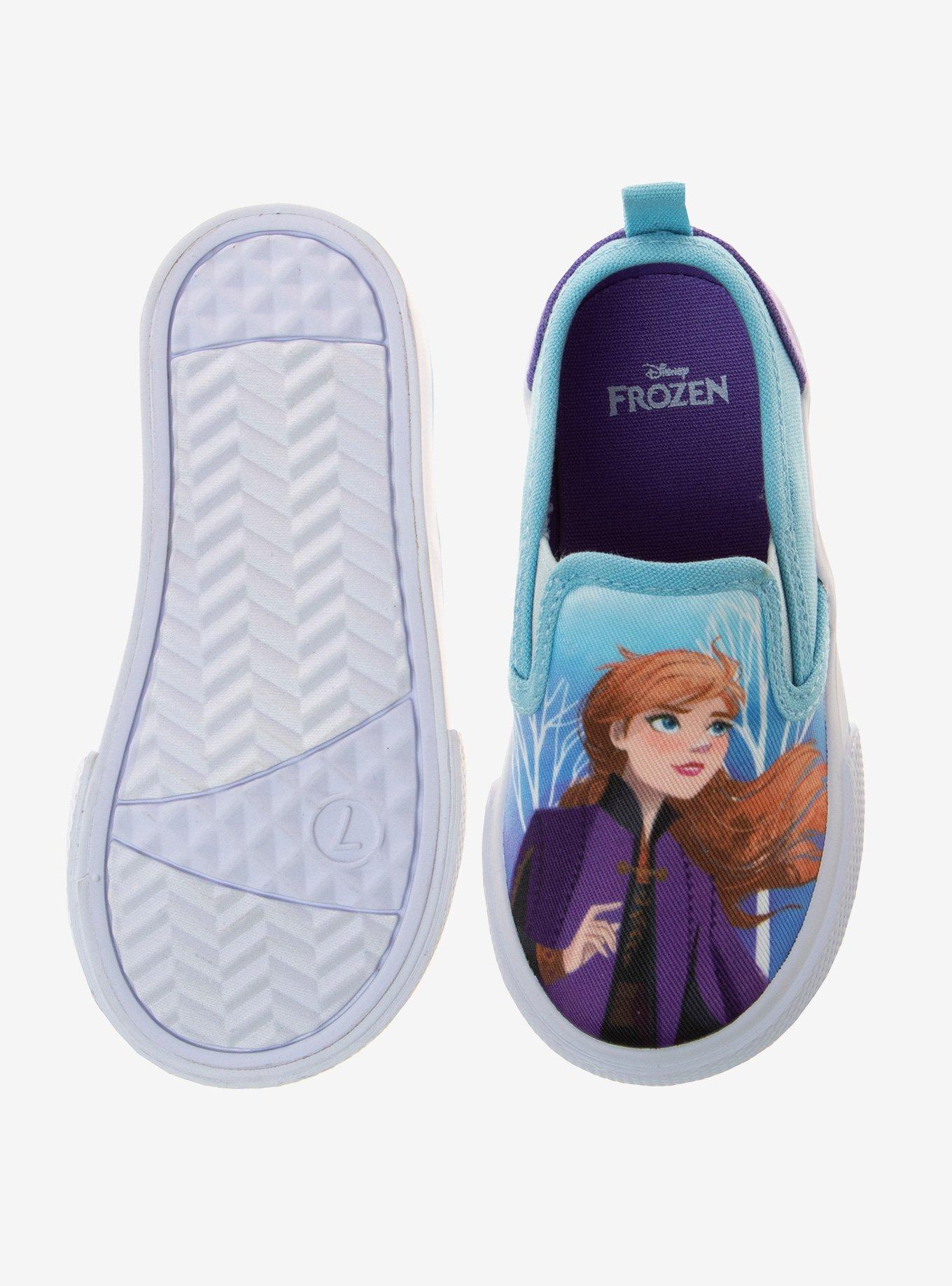 Disney Frozen Slip On Canvas Toddler Sneakers, BLUE, alternate