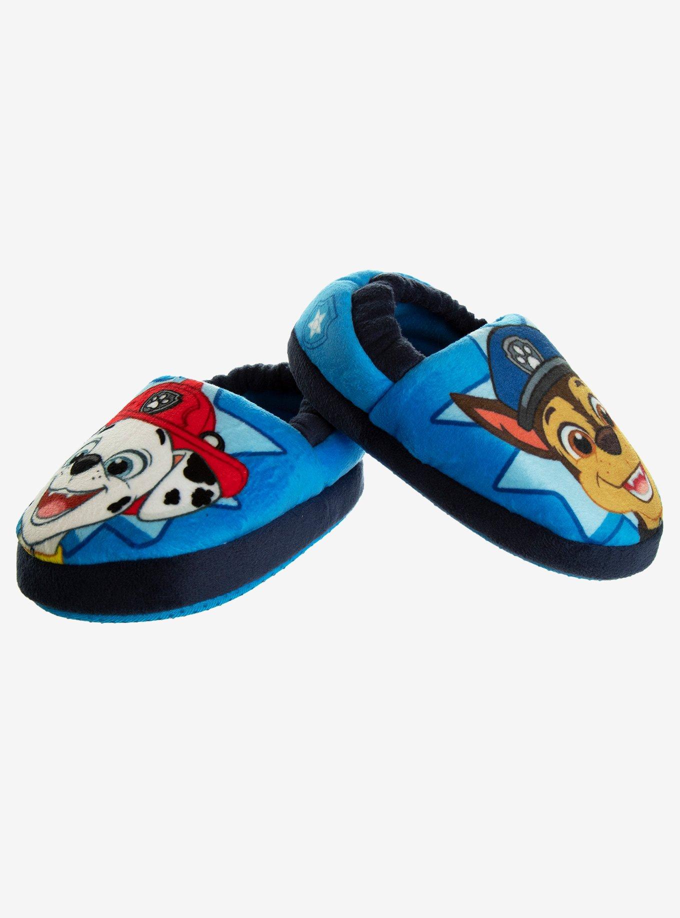 Paw Patrol Marshall & Chase Dual Sizes Toddler Slippers, BLUE, alternate