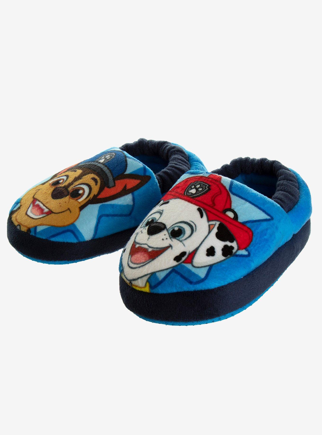 Paw Patrol Marshall & Chase Dual Sizes Toddler Slippers, BLUE, alternate