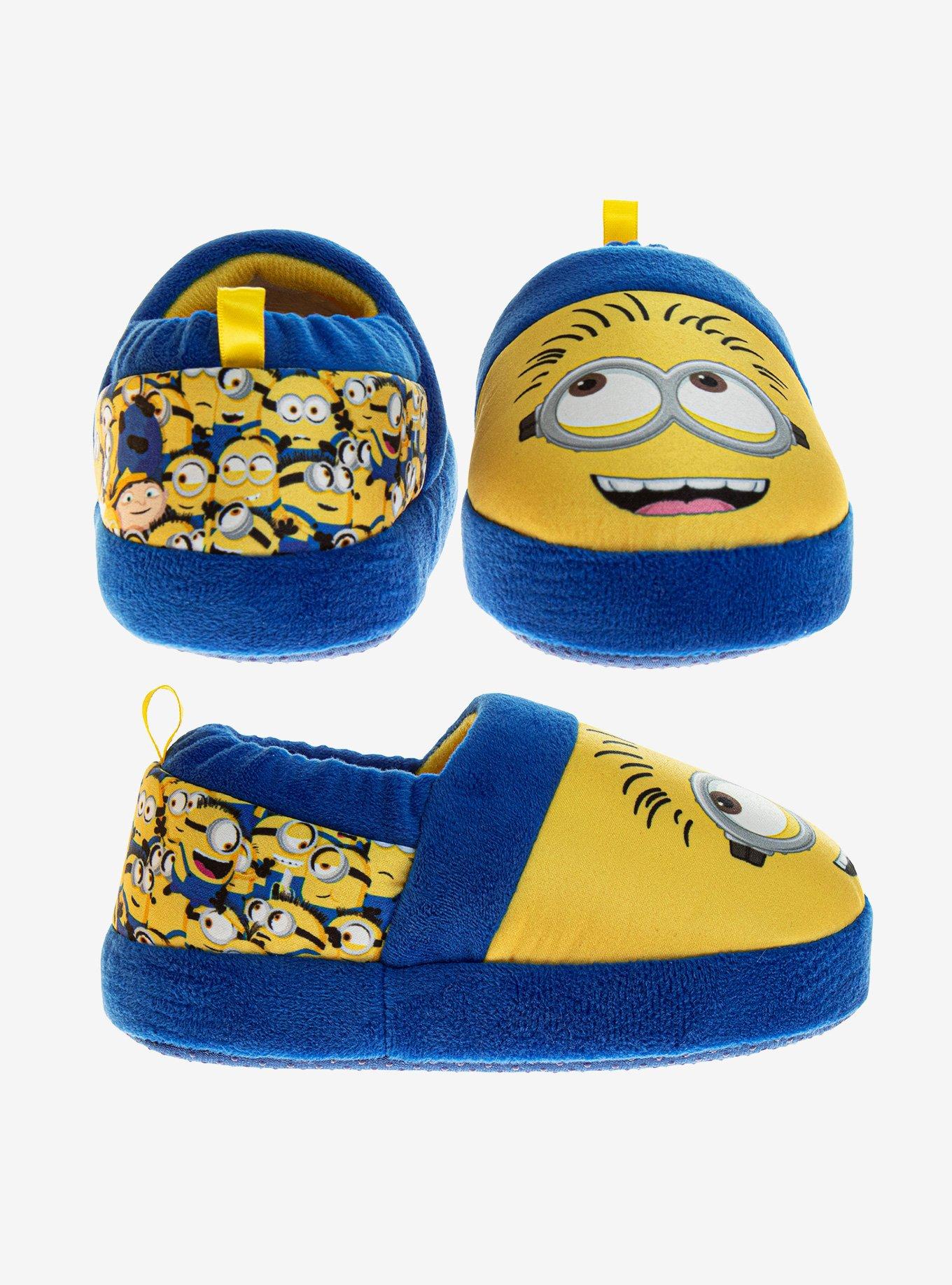 Despicable Me Minions Dual Sizes Toddler Slippers, BLUE, alternate