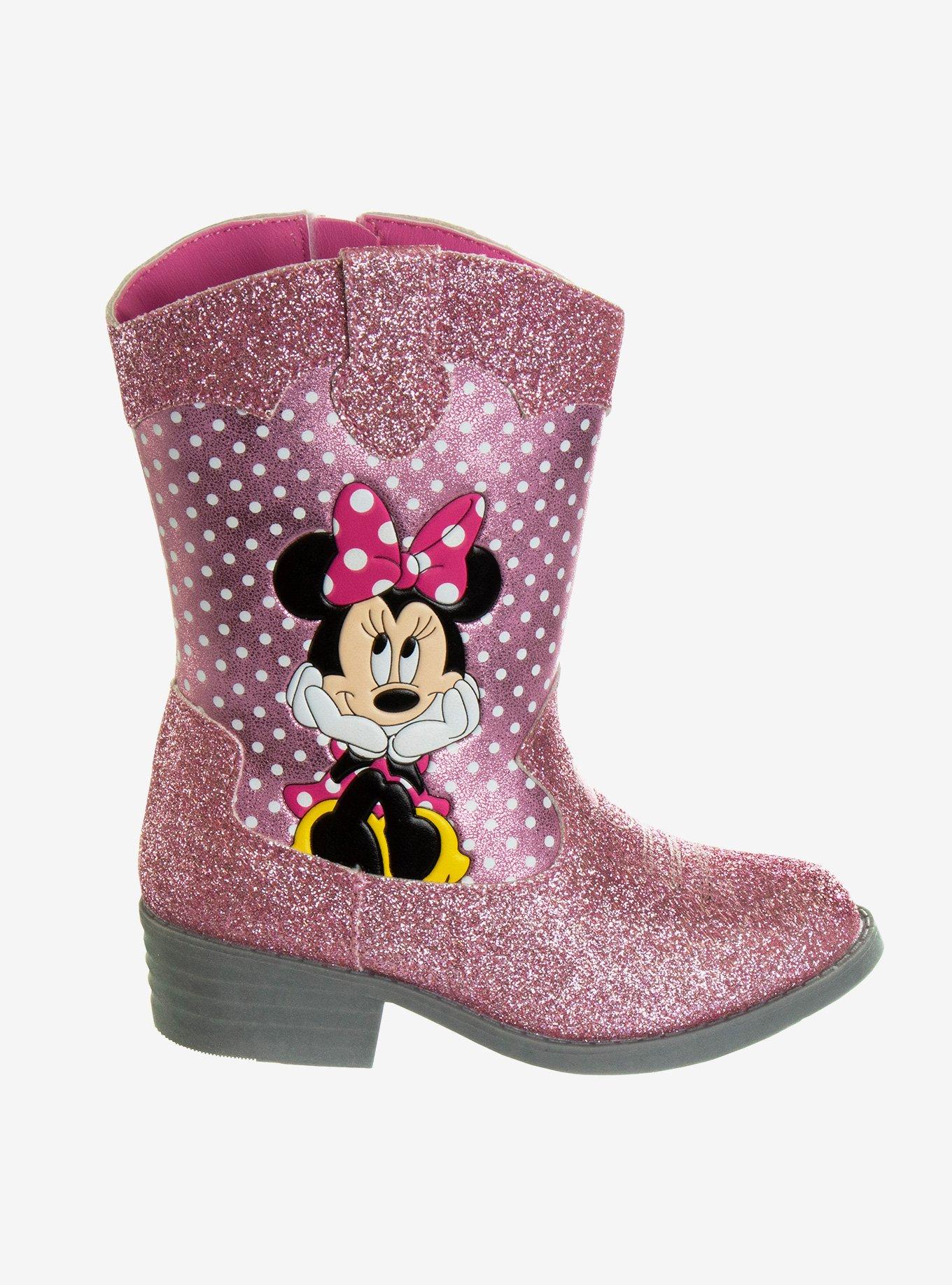 Disney Minnie Mouse Cowgirl Toddler Boots, PINK, alternate