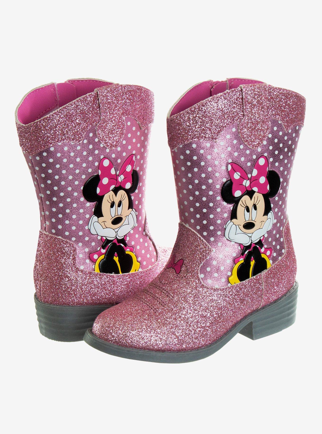 Disney Minnie Mouse Cowgirl Toddler Boots, PINK, alternate