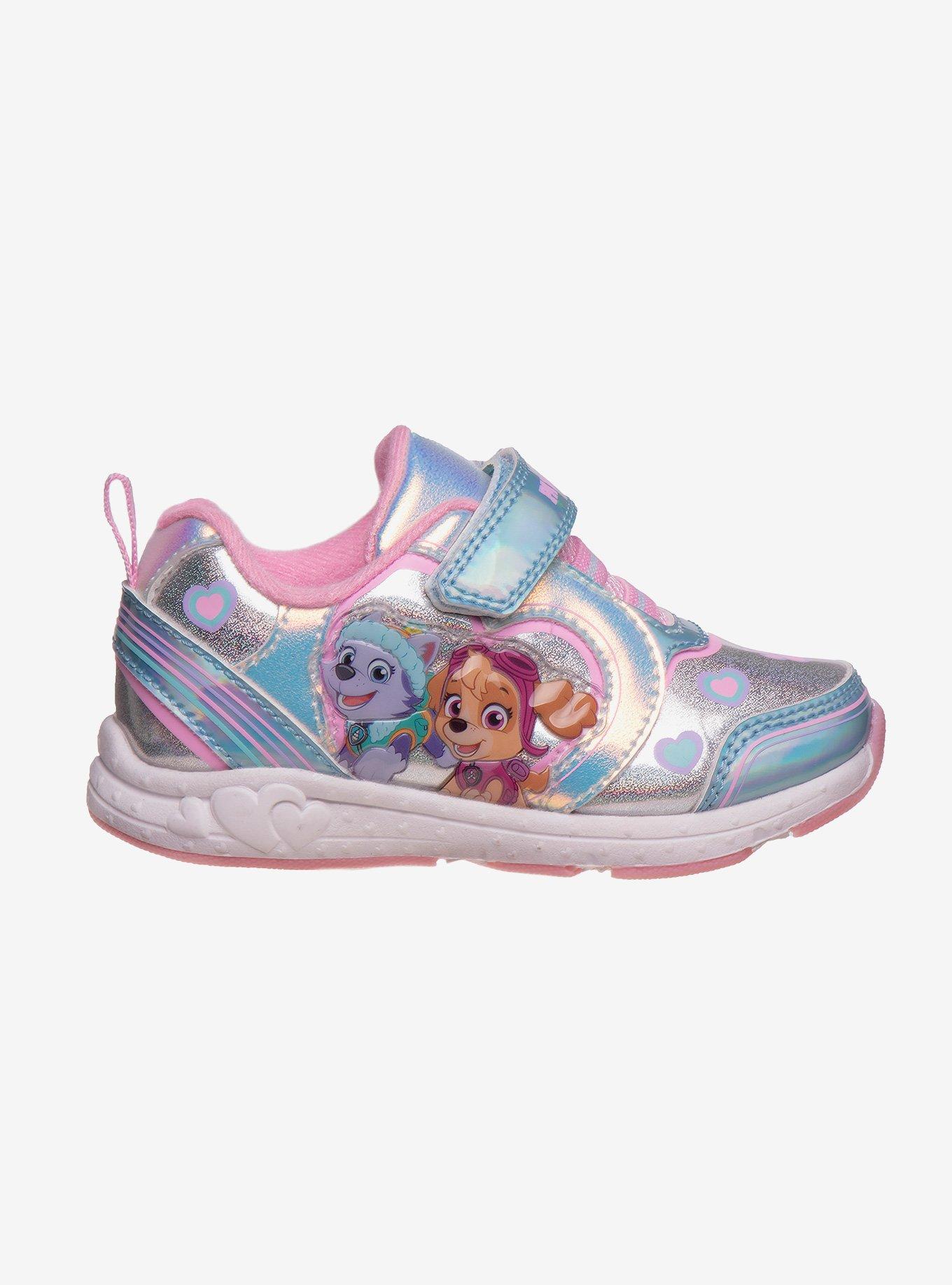 Paw Patrol Skye & Everest Light Up Youth Sneakers, SILVER, alternate