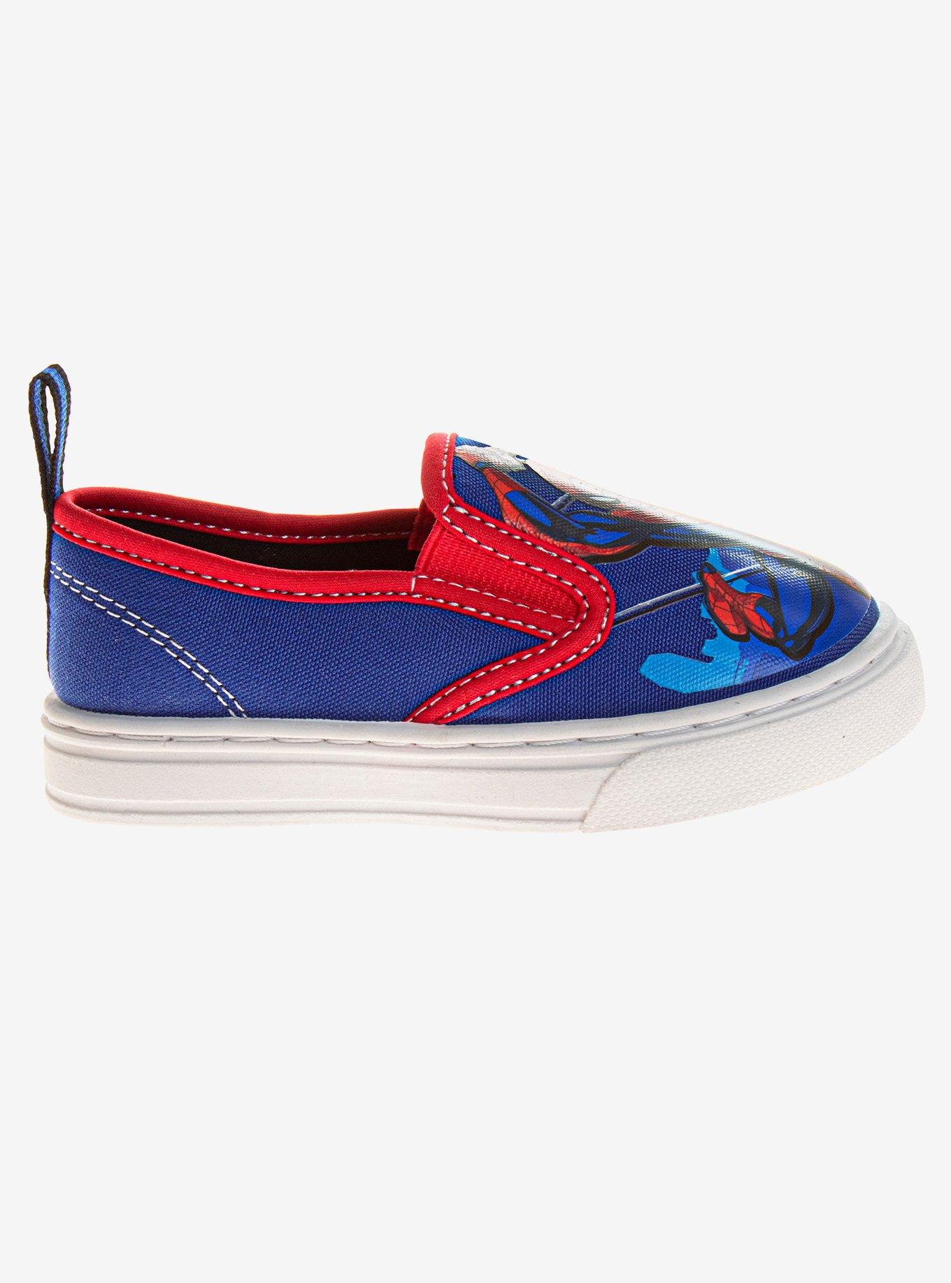 Marvel Spider-Man Canvas Toddler Sneakers, BLUE, alternate