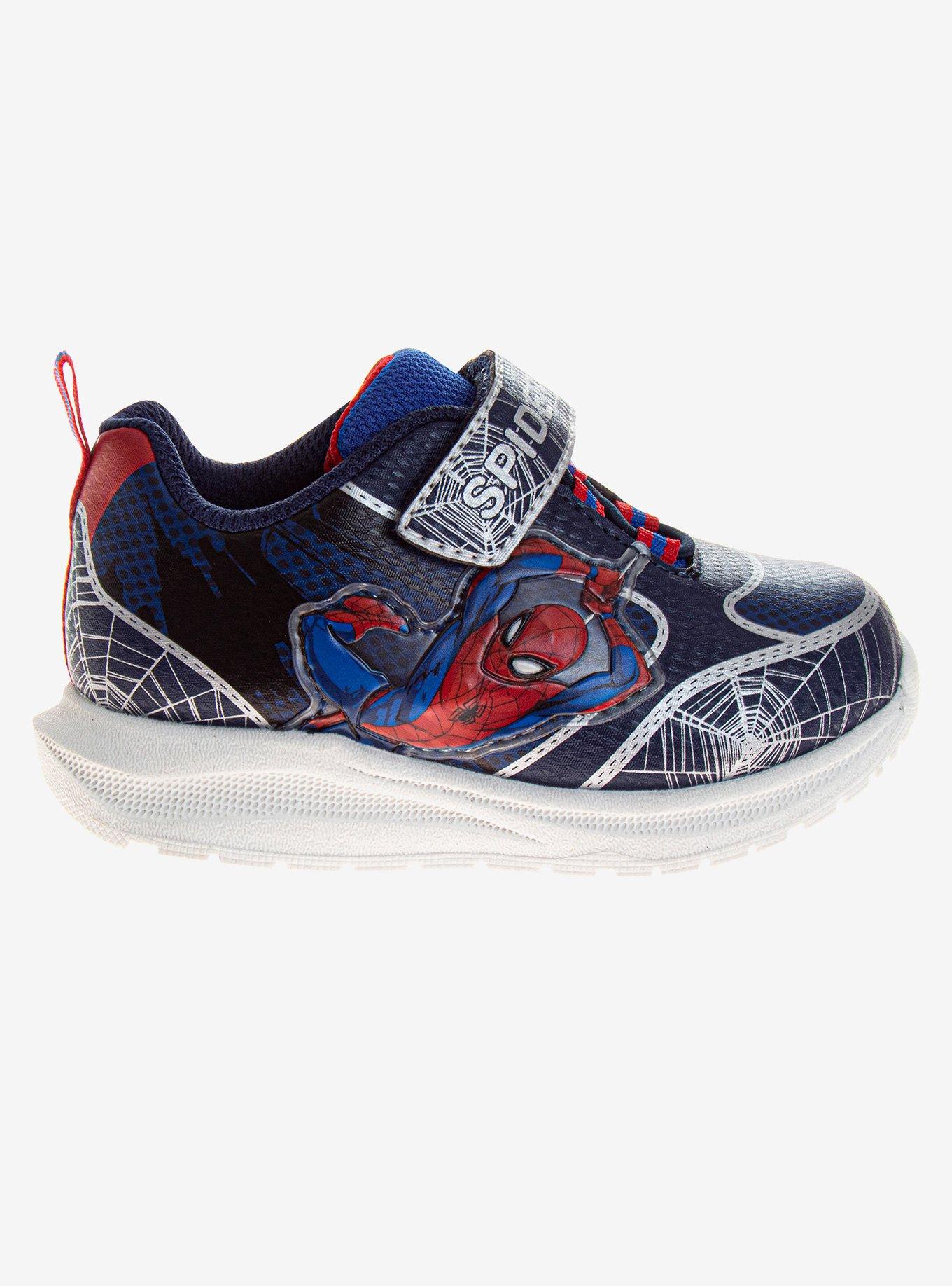 Marvel Spider-Man Web Hero Light Up Toddler Sneakers, BLUE, alternate