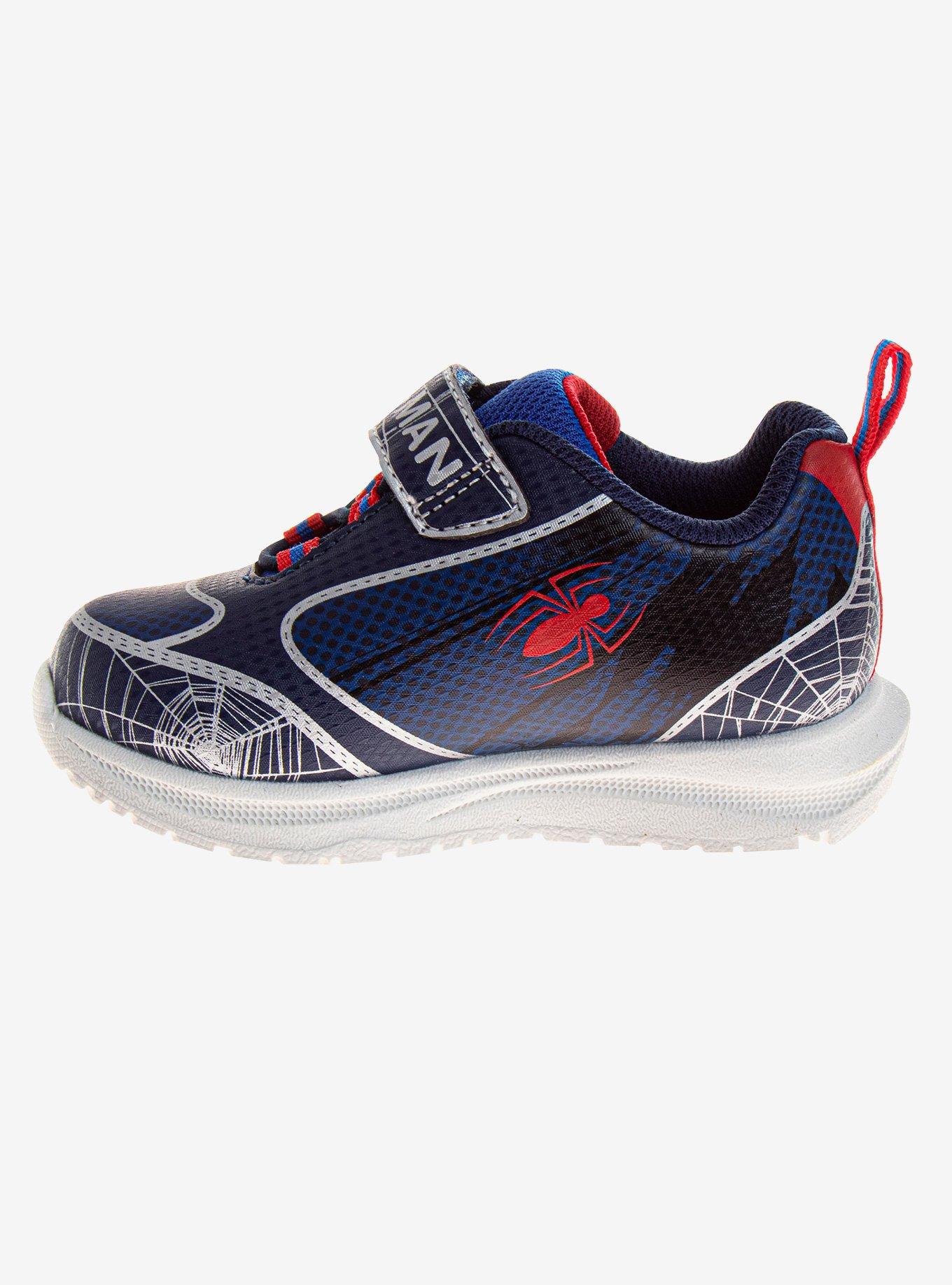 Marvel Spider-Man Web Hero Light Up Toddler Sneakers, BLUE, alternate