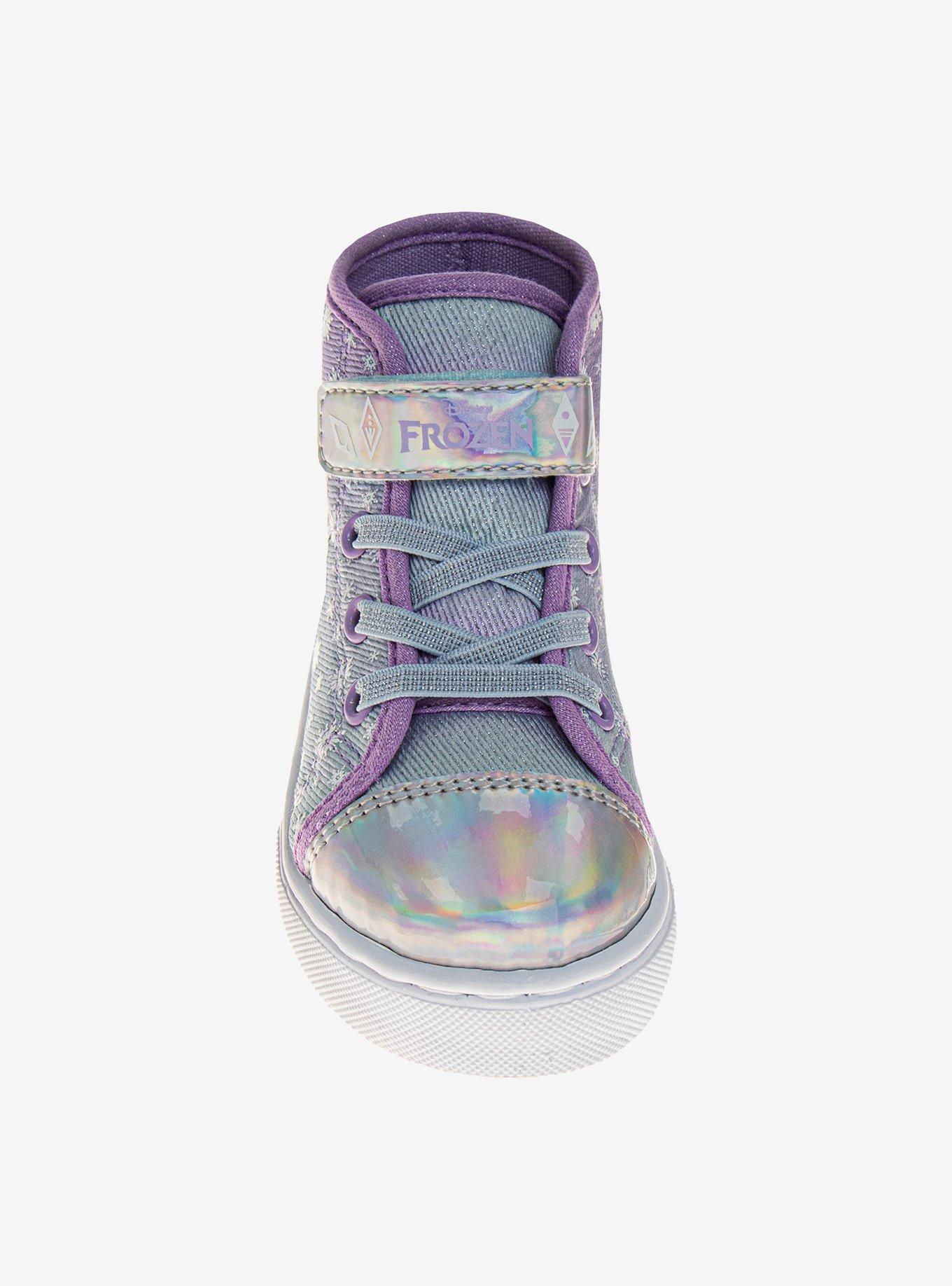 Disney Frozen Anna & Elsa High Top Toddler Sneakers, PURPLE, alternate