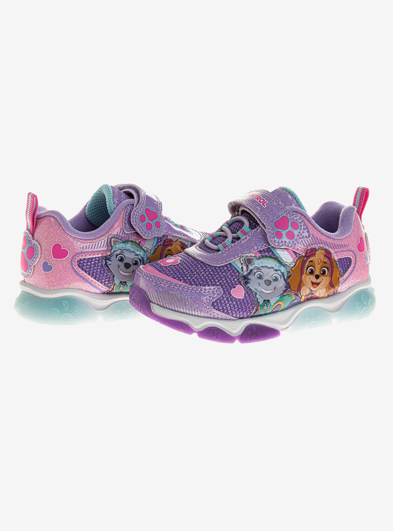 Paw Patrol Everest & Skye Light Up Toddler Sneakers, PURPLE, alternate