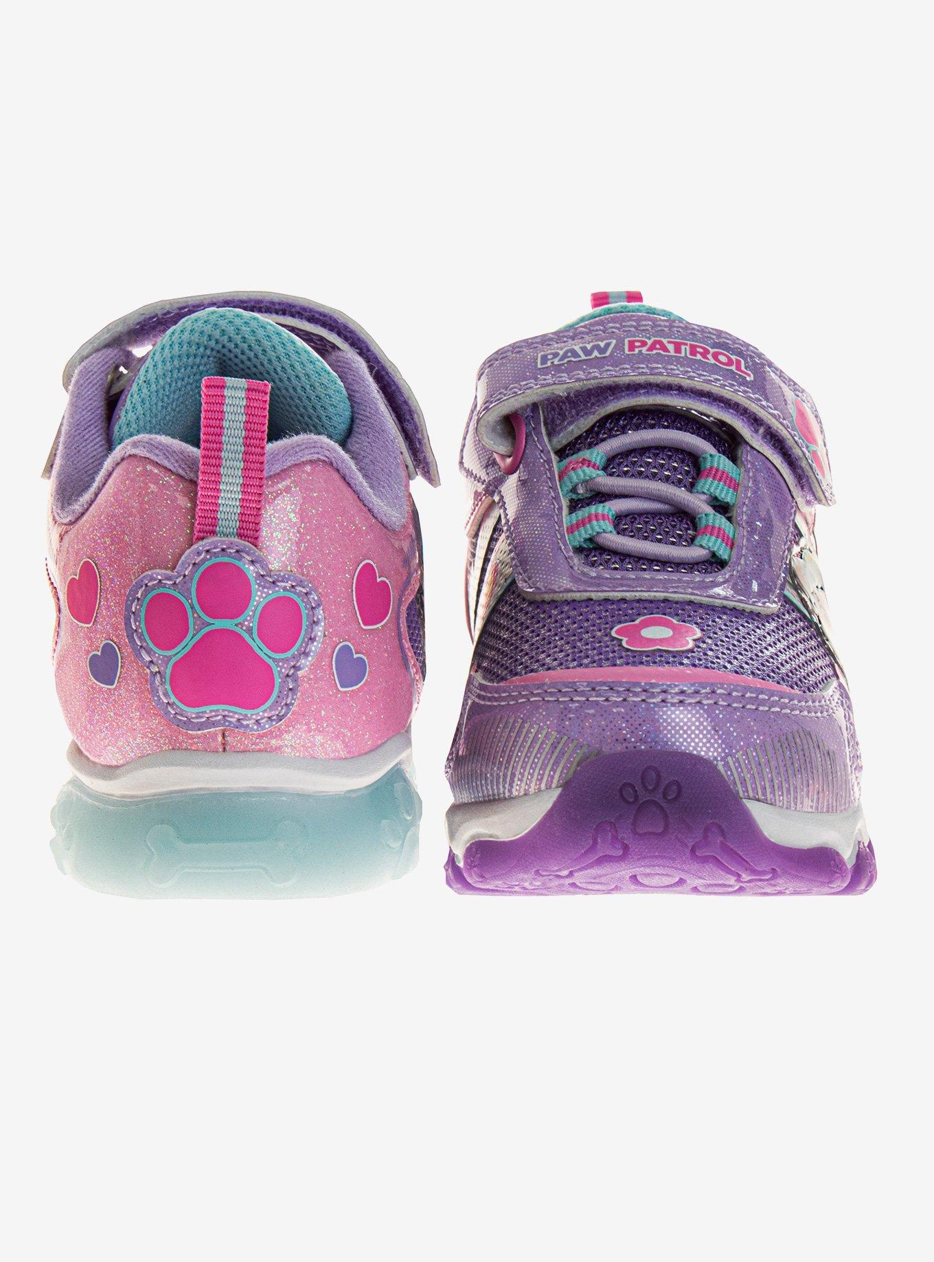 Paw Patrol Everest & Skye Light Up Toddler Sneakers, PURPLE, alternate