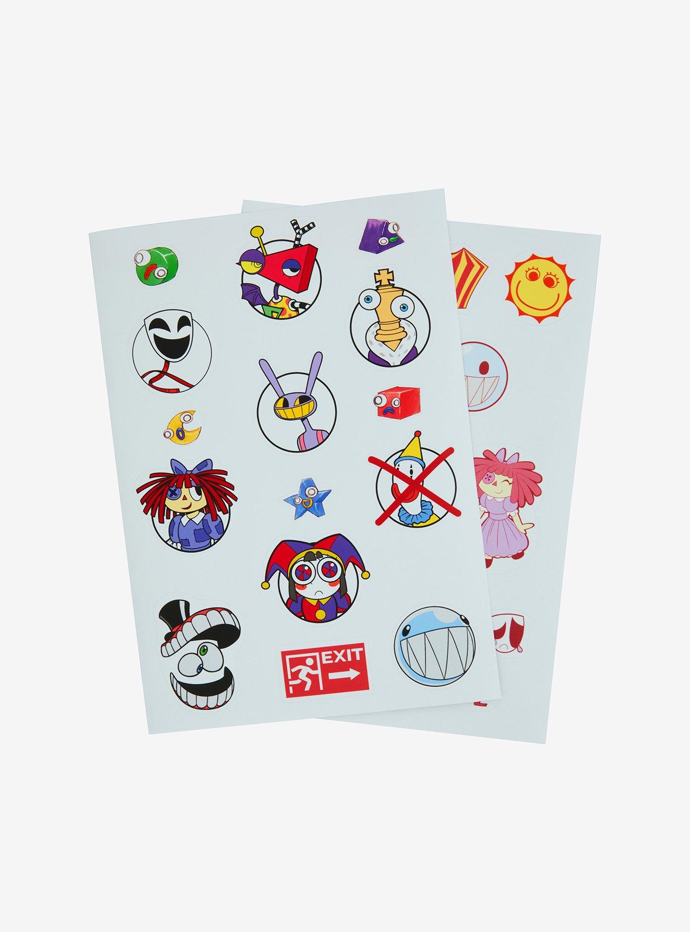 The Amazing Digital Circus Sticker Sheet, , hi-res