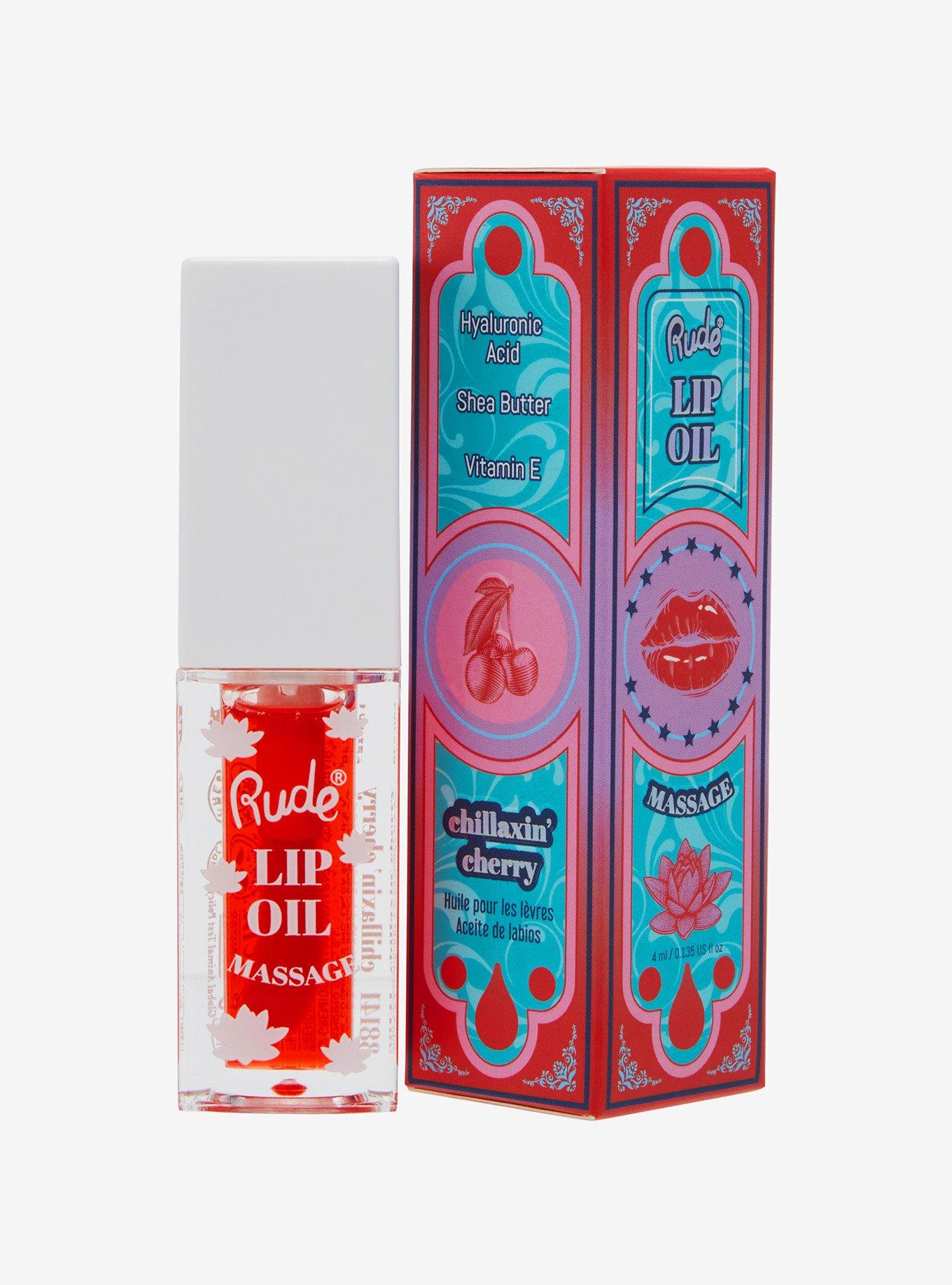 Rude Cosmetics Chillaxin' Cherry Lip Oil, , alternate