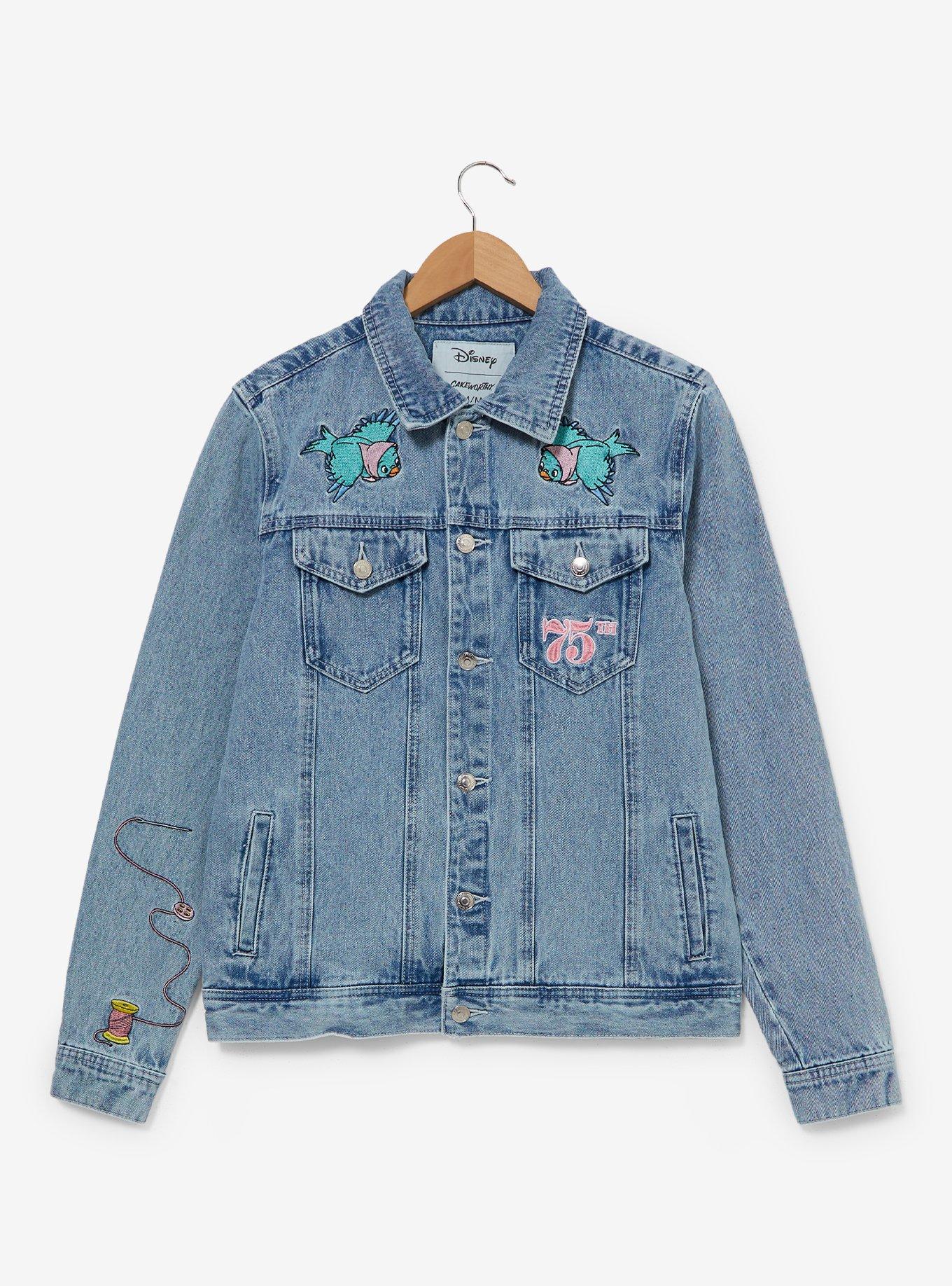 Cakeworthy Disney Cinderella Embroidered Denim Jacket, DENIM, alternate