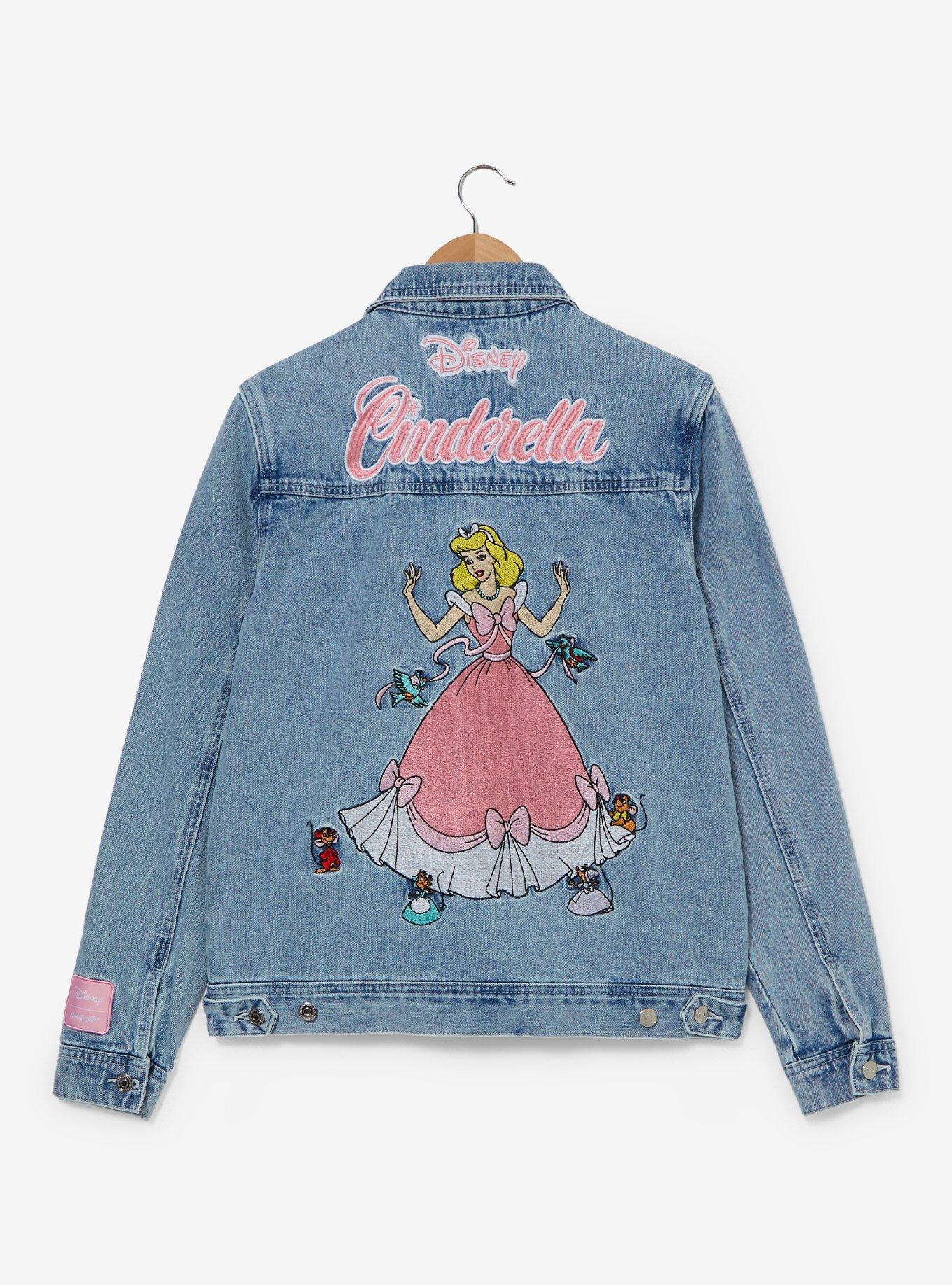 Cakeworthy Disney Cinderella Embroidered Denim Jacket, DENIM, alternate