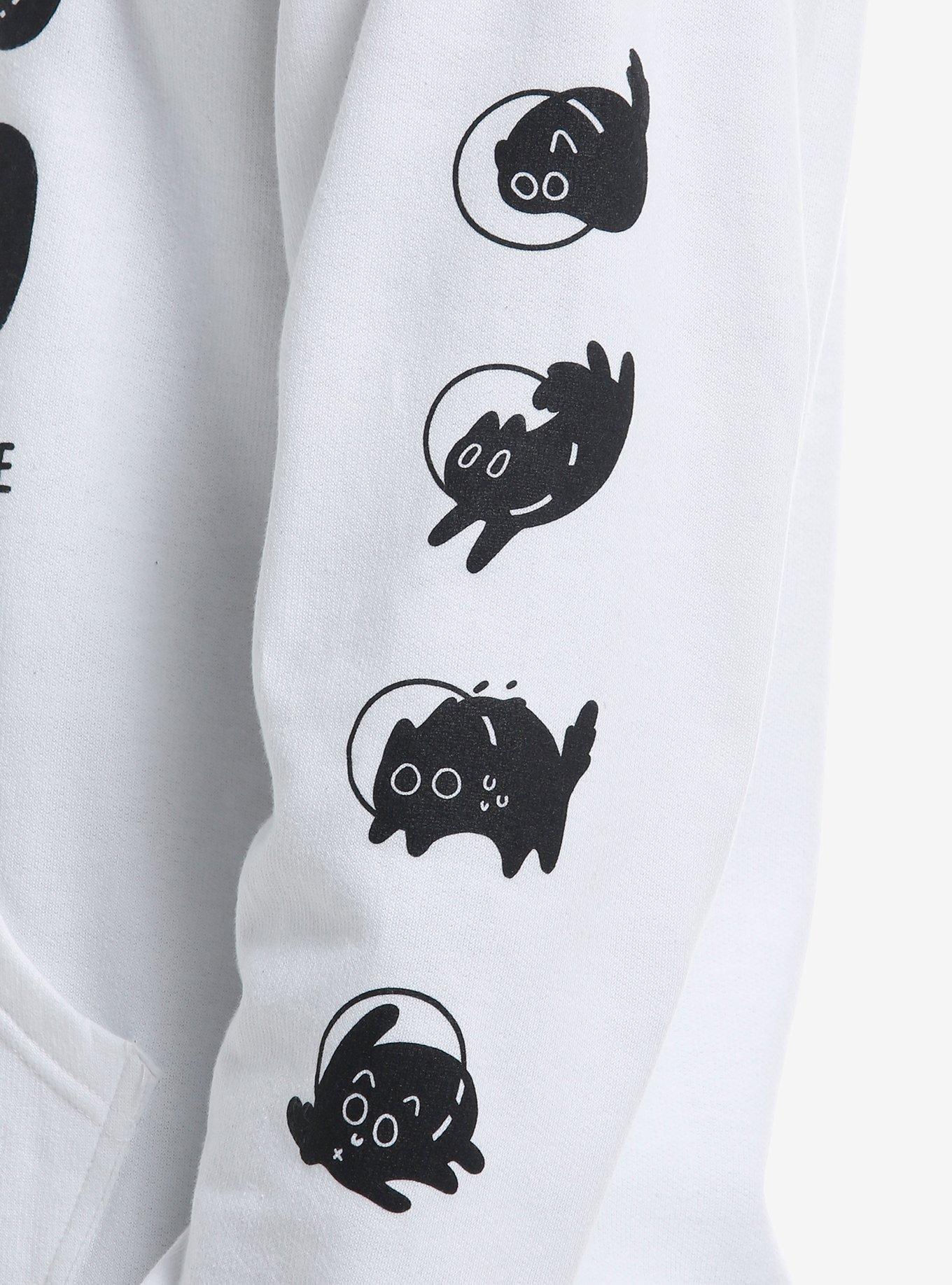 Black Cats Hoodie By Bandage Brigade, BLACK, alternate