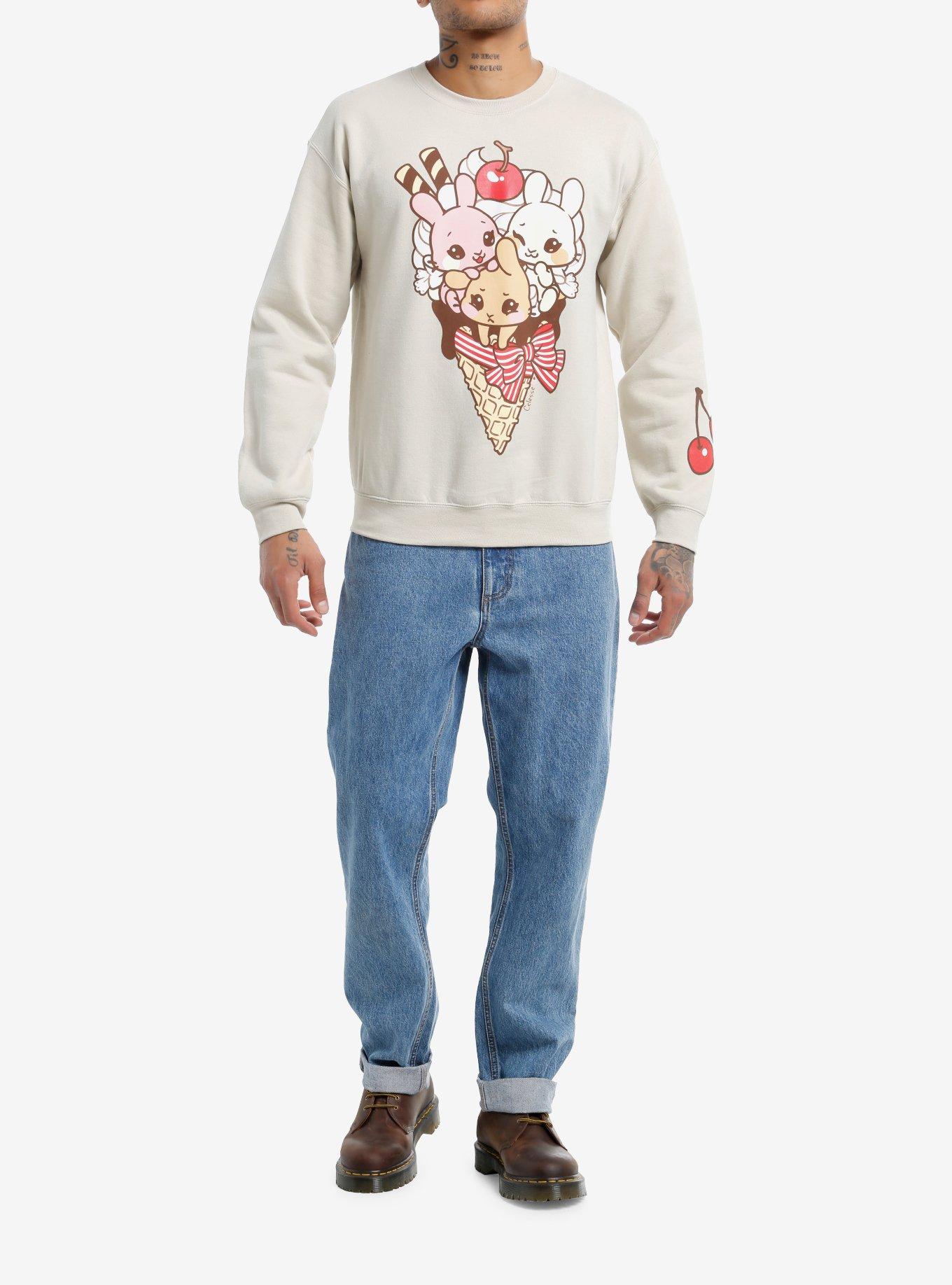 Bunny Ice Cream Sweatshirt By Little Celesse, , hi-res