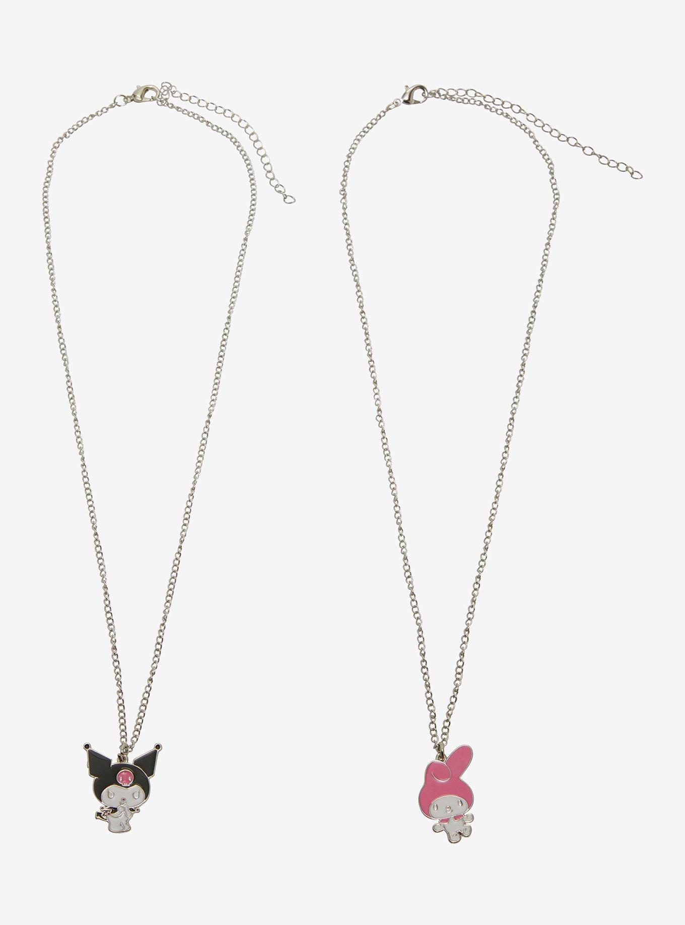 My Melody & Kuromi Cute Poses Best Friends Necklace Set, , hi-res