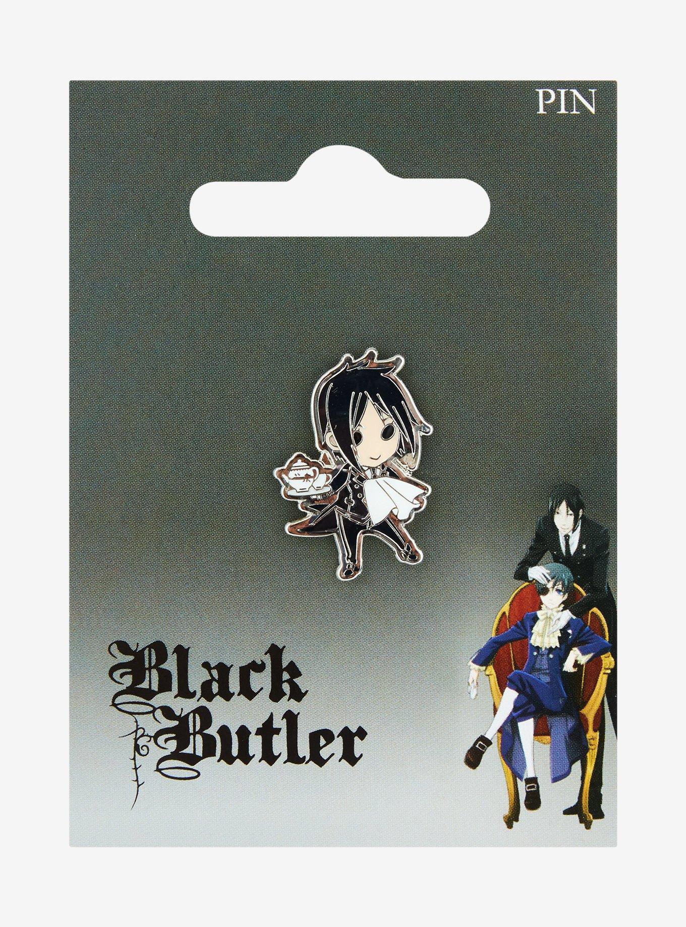 Black Butler Chibi Sebastian Enamel Pin, , hi-res