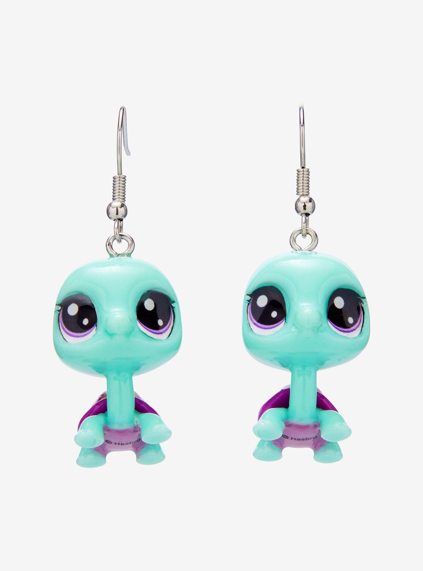 Littlest Pet Shop Turtle 3D Drop Earrings, , hi-res