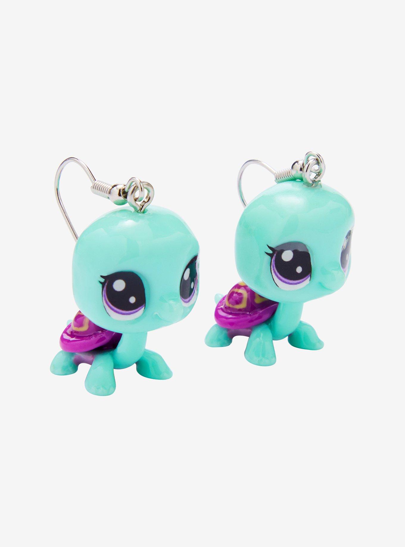 Littlest Pet Shop Turtle 3D Drop Earrings, , alternate