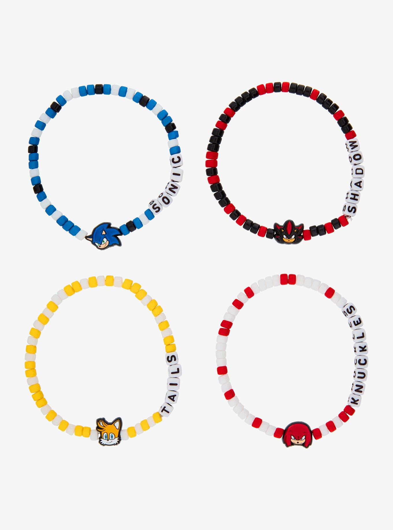 Sonic The Hedgehog Character Bead Bracelet Set, , hi-res