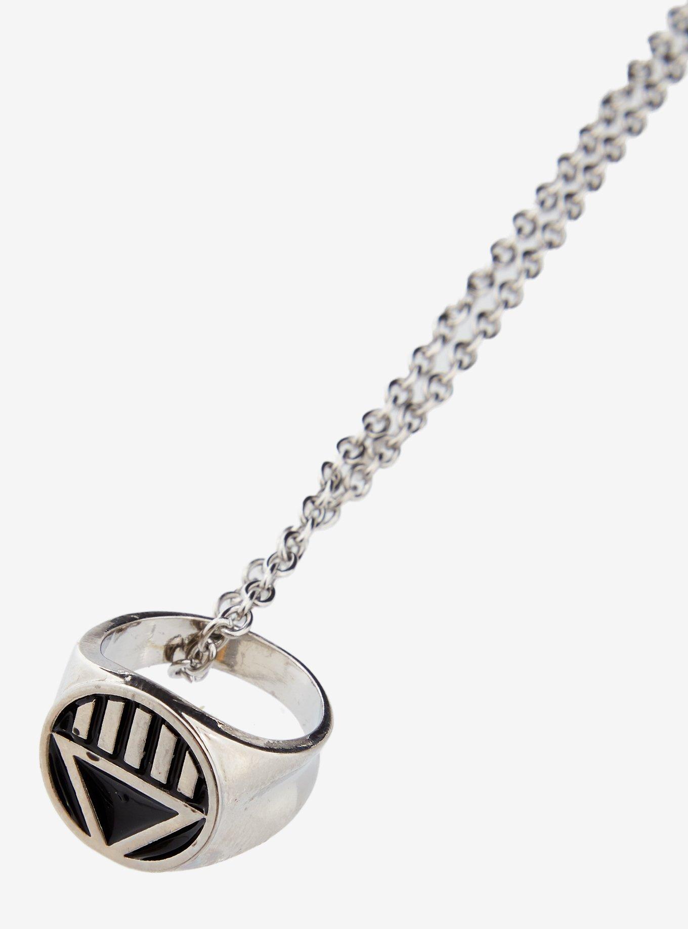 DC Comics Green Lantern Black Lantern Ring Necklace, , alternate