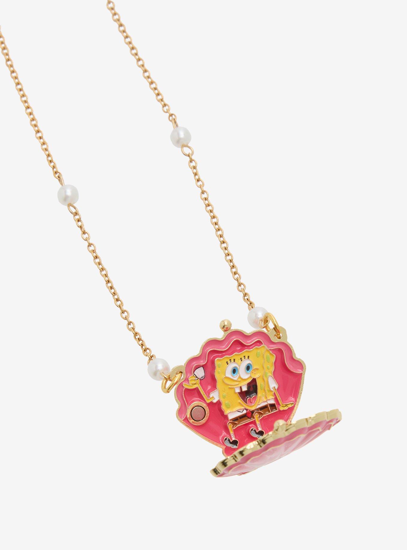 SpongeBob SquarePants Clam Locket Necklace, , alternate