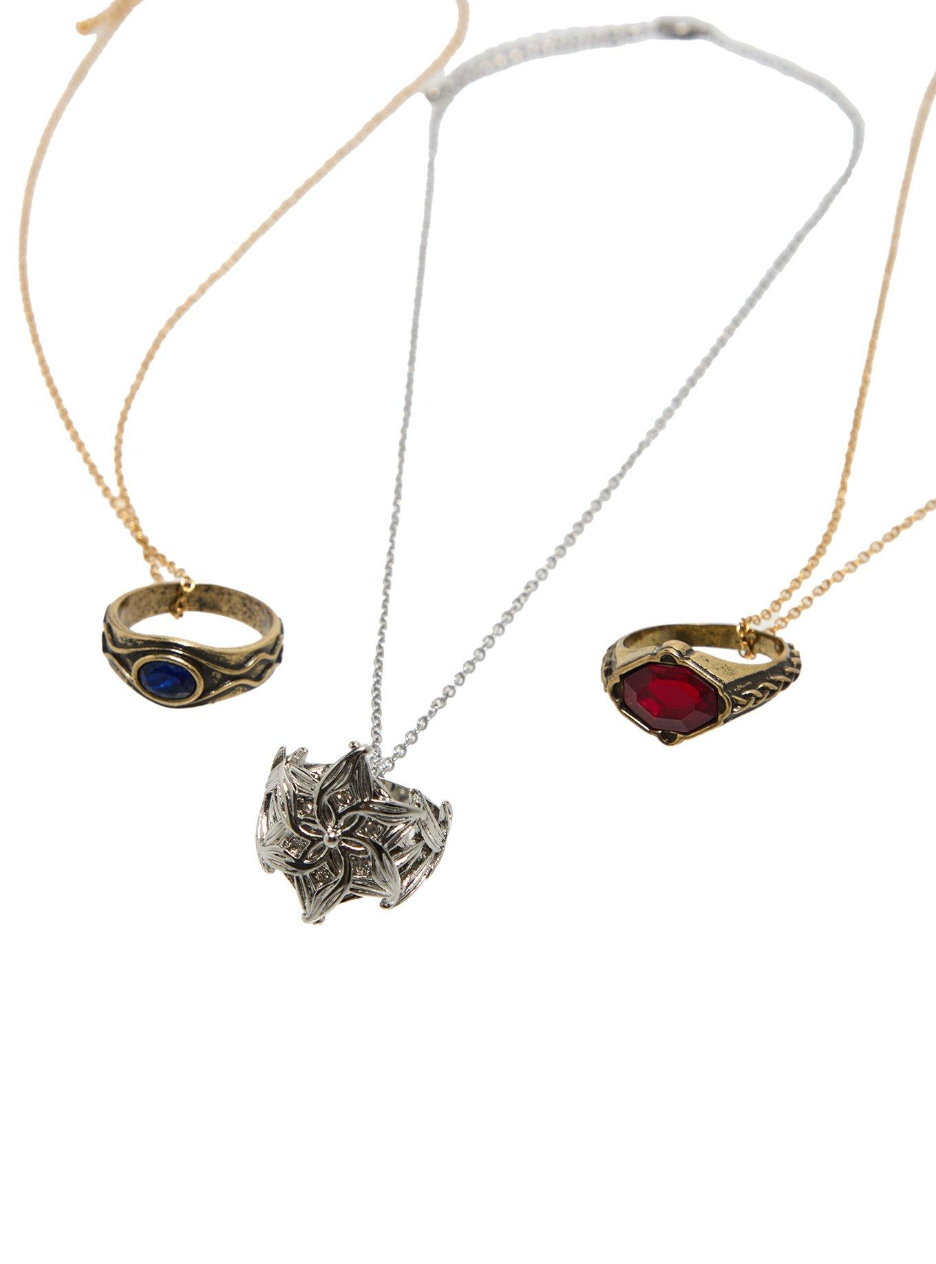 The Lord Of The Rings Replica Ring Necklace Set, , hi-res