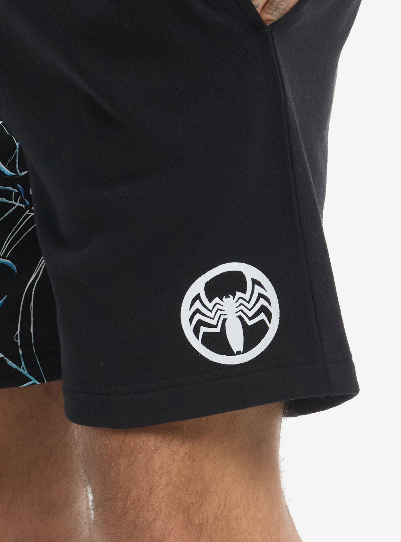 Marvel Venom & Spider-Man Split Lounge Shorts, MULTI, alternate