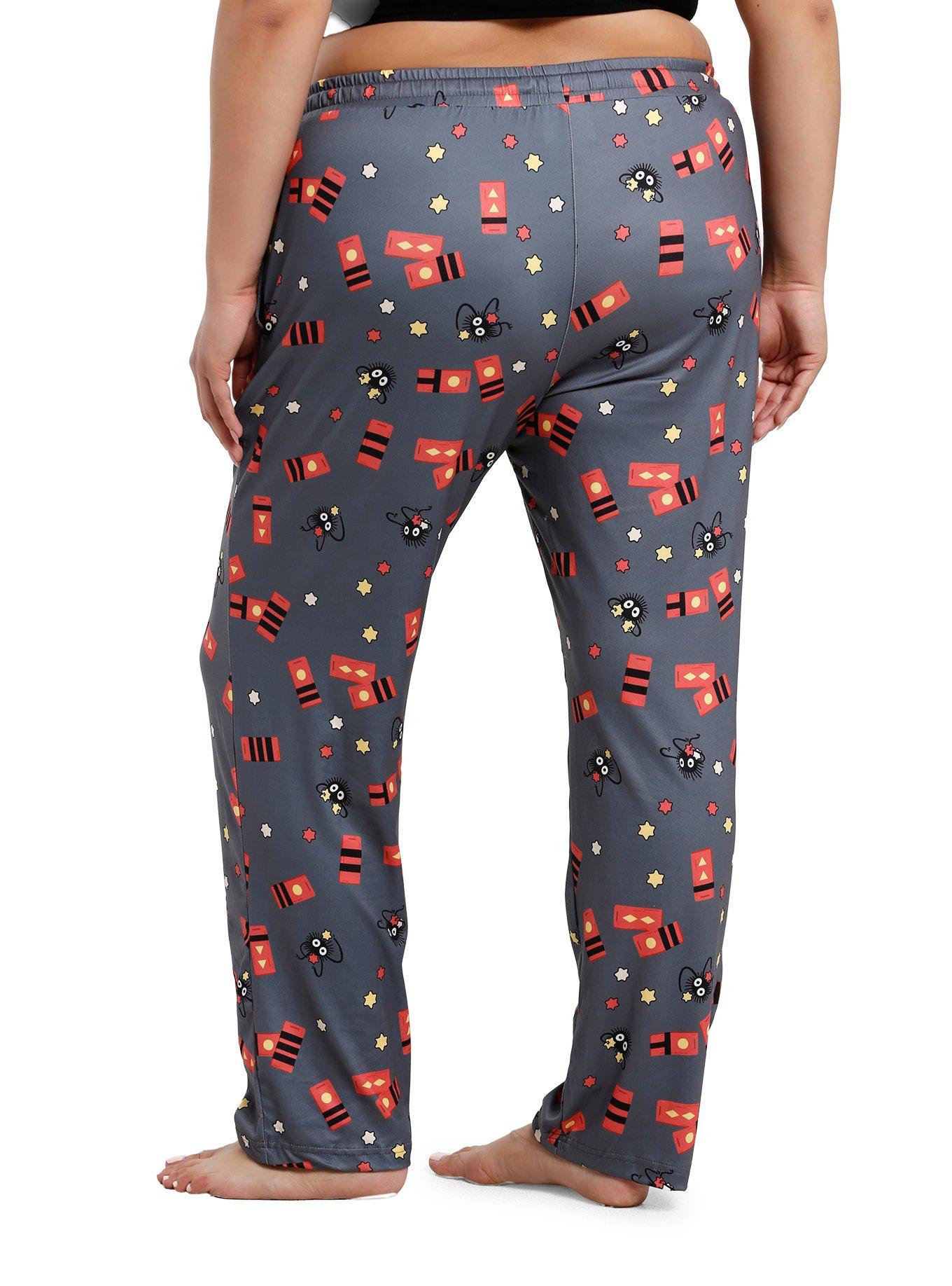 Studio Ghibli® Spirited Away Soot Sprites Bath Tokens Pajama Pants Plus Size, , hi-res