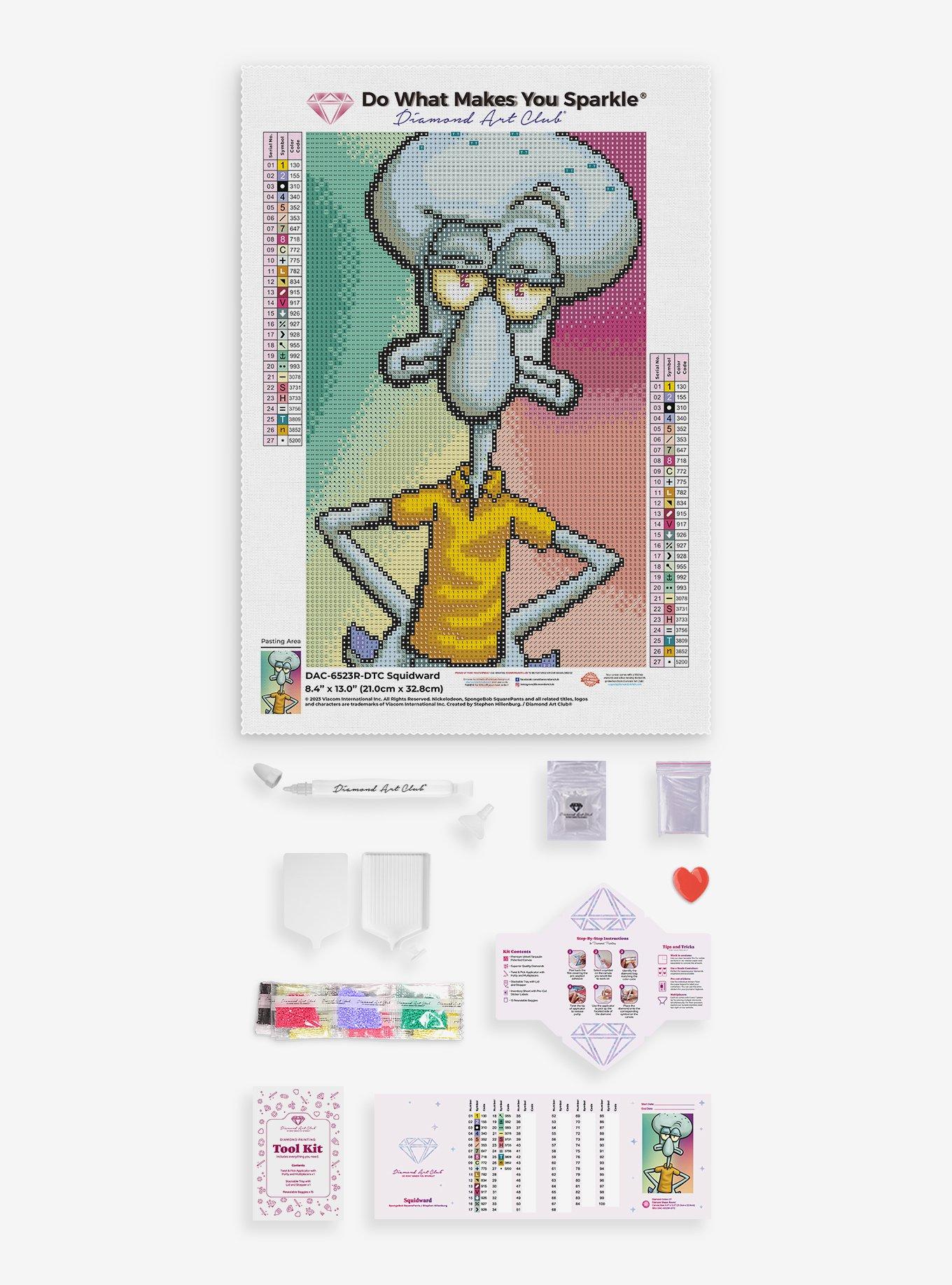 SpongeBob SquarePants Squidward Diamond Painting Kit, , alternate