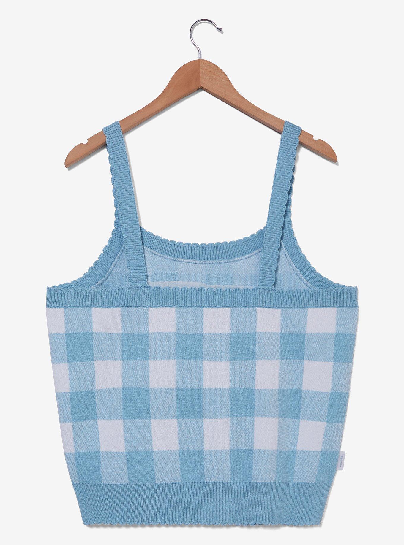 Bluey Bingo & Bluey Gingham Women's Plus Size Knit Tank Top &mdash; BoxLunch Exclusive, LIGHT BLUE, alternate