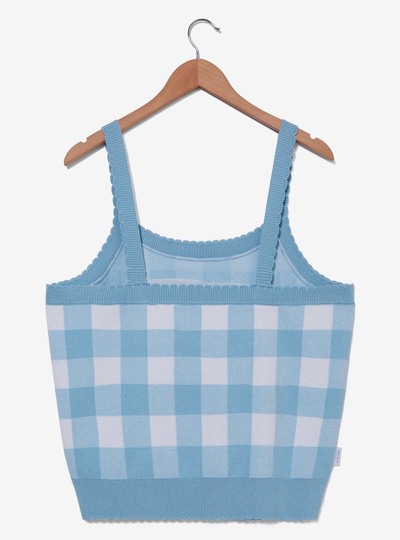 Bluey Bingo & Bluey Gingham Women's Plus Size Knit Tank Top — BoxLunch Exclusive, LIGHT BLUE, alternate