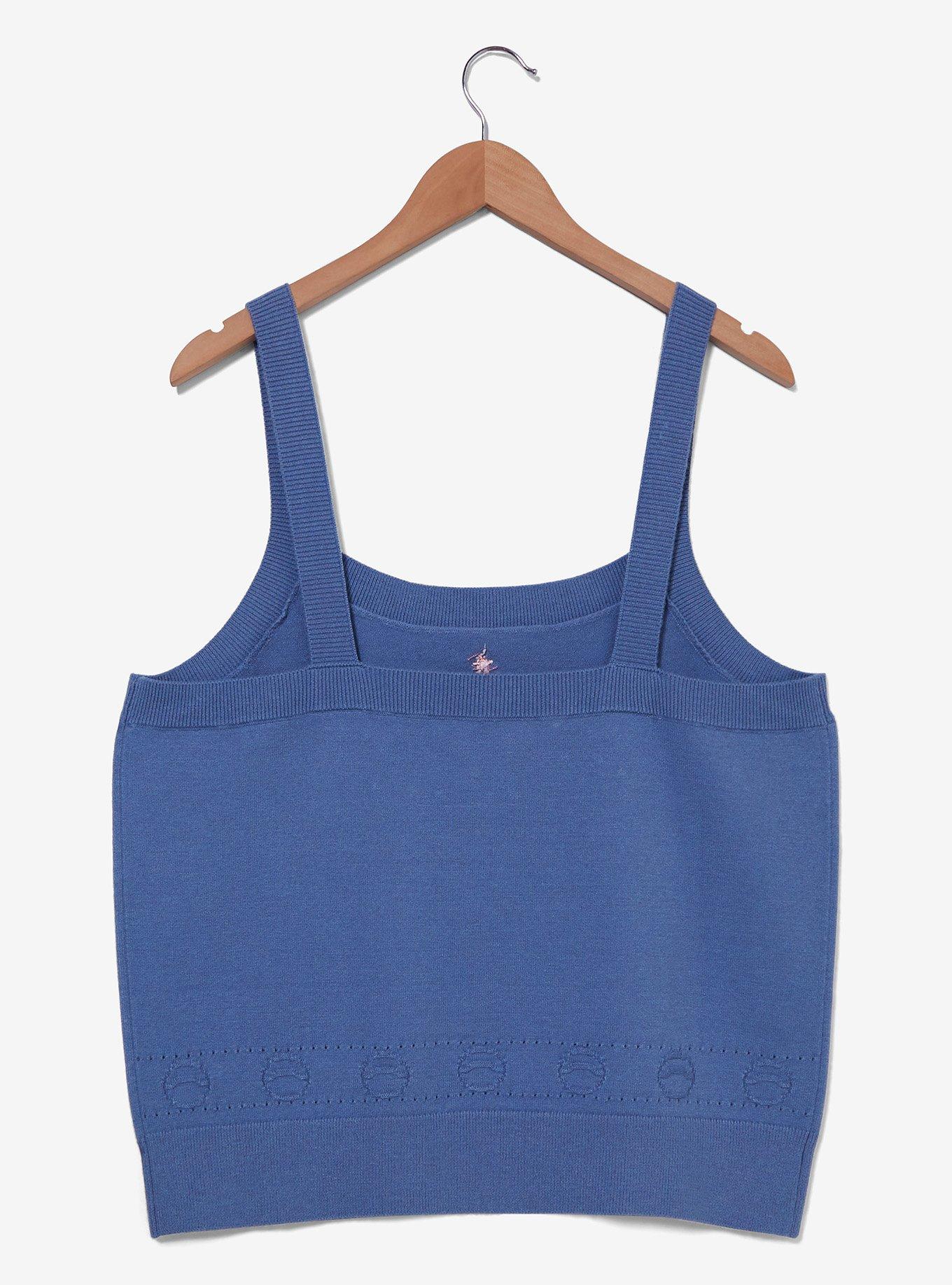 Disney Big Hero 6 Baymax Cherry Blossom Women's Plus Size Knit Tank Top — BoxLunch Exclusive, PERIWINKLE, alternate