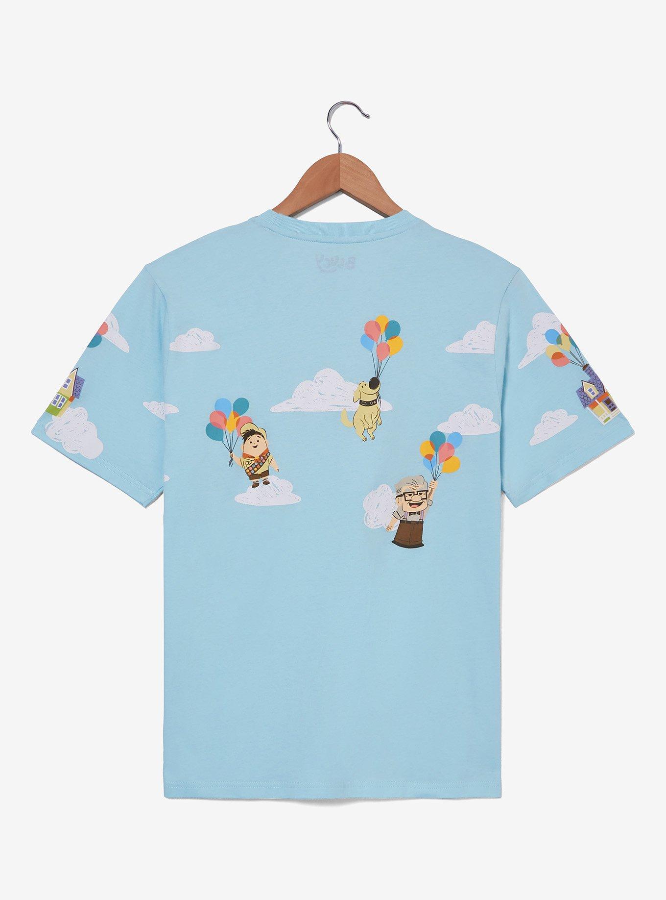 Disney Pixar Up Scenic Sky Women's T-Shirt — BoxLunch Exclusive, LIGHT BLUE, alternate