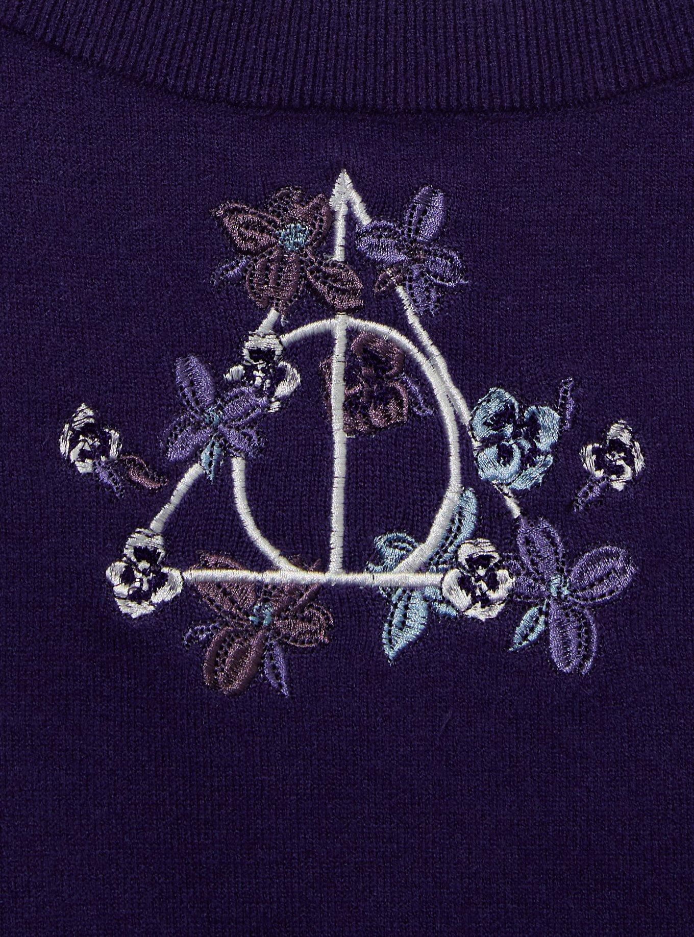 Harry Potter Deathly Hallows Women's Knit Tank — BoxLunch Exclusive, PURPLE, alternate