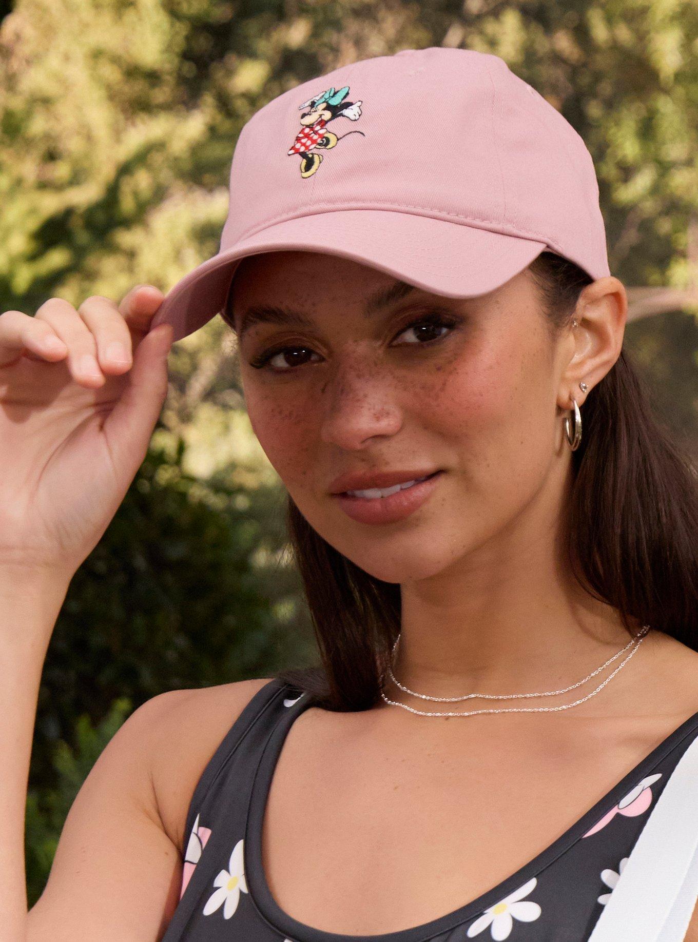 Disney Minnie Mouse Cheering Embroidered Ball Cap
