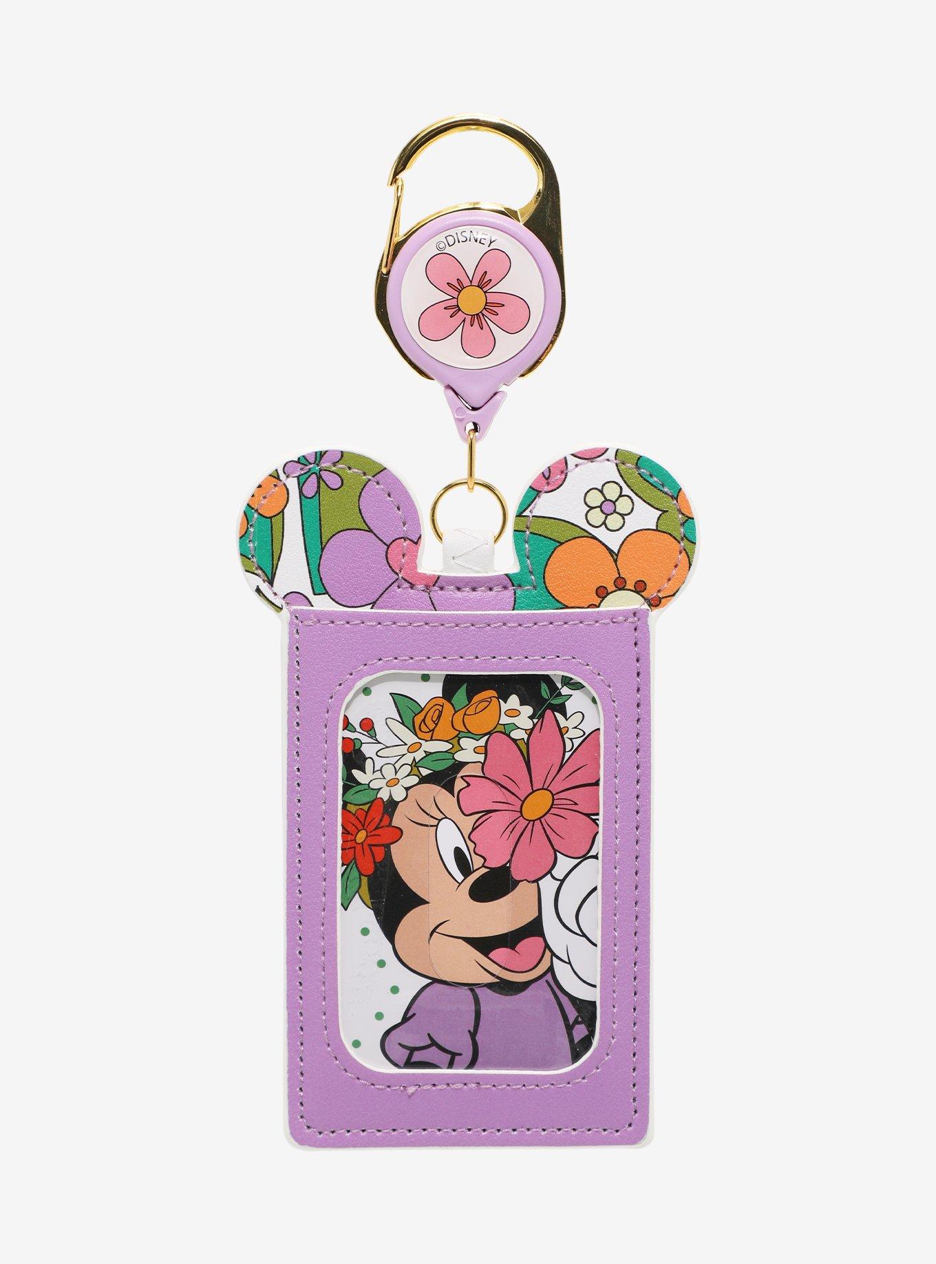 Disney Minnie Mouse Floral Retractable Lanyard, , alternate