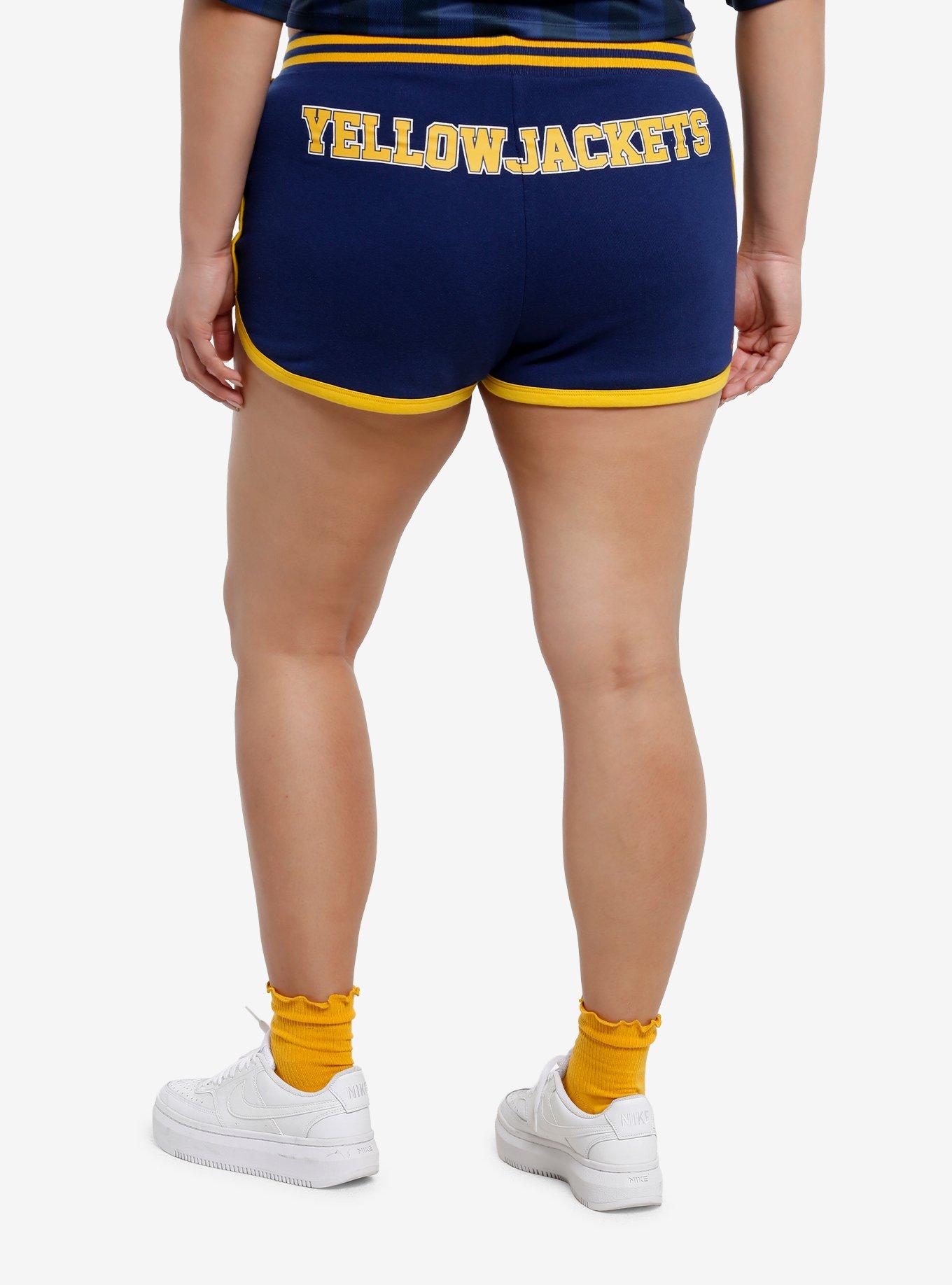 Yellowjackets Soccer Team Girls Soft Shorts Plus Size, , hi-res