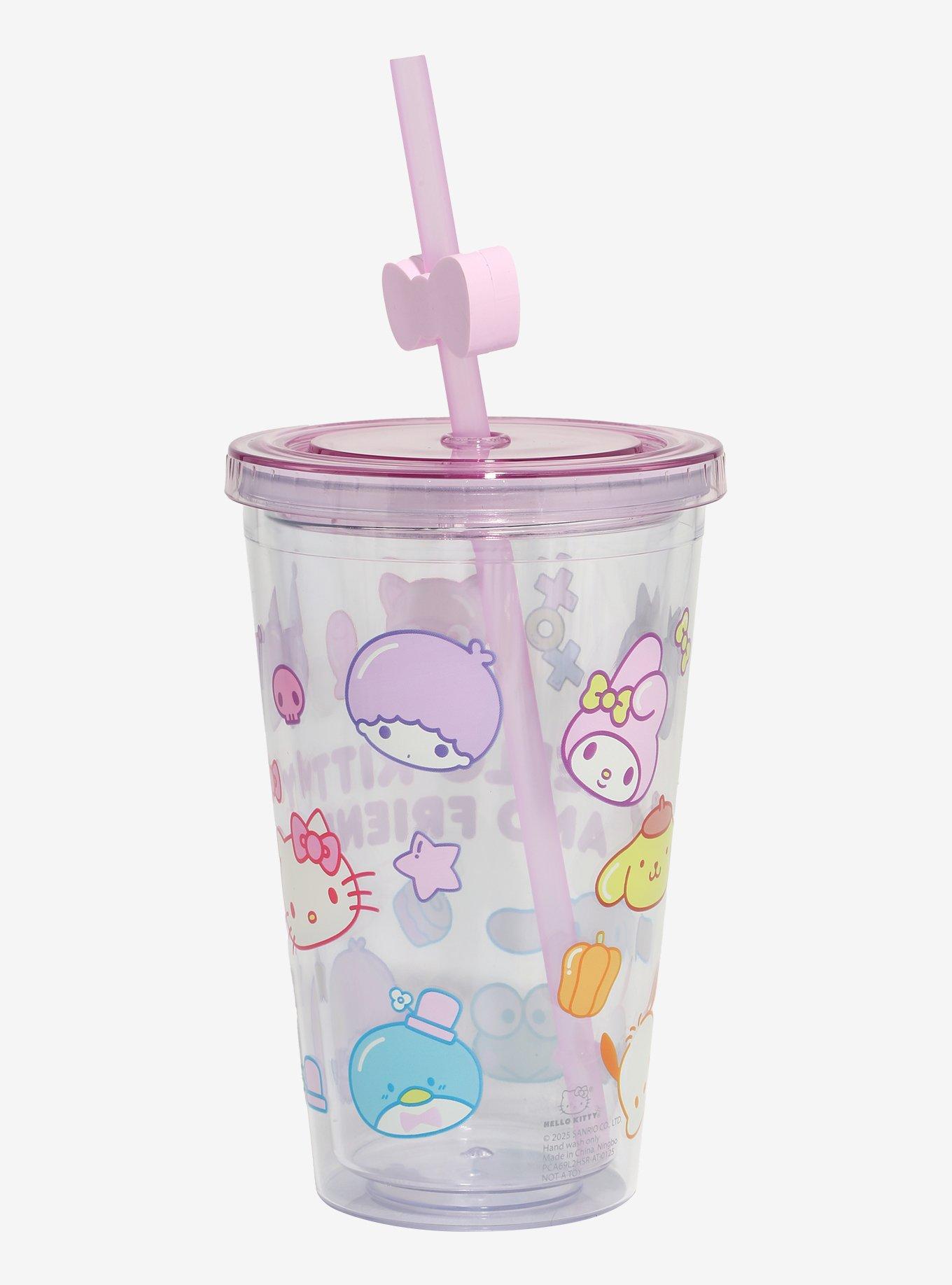 Hello Kitty And Friends Pastel Allover Print Acrylic Travel Cup, , alternate